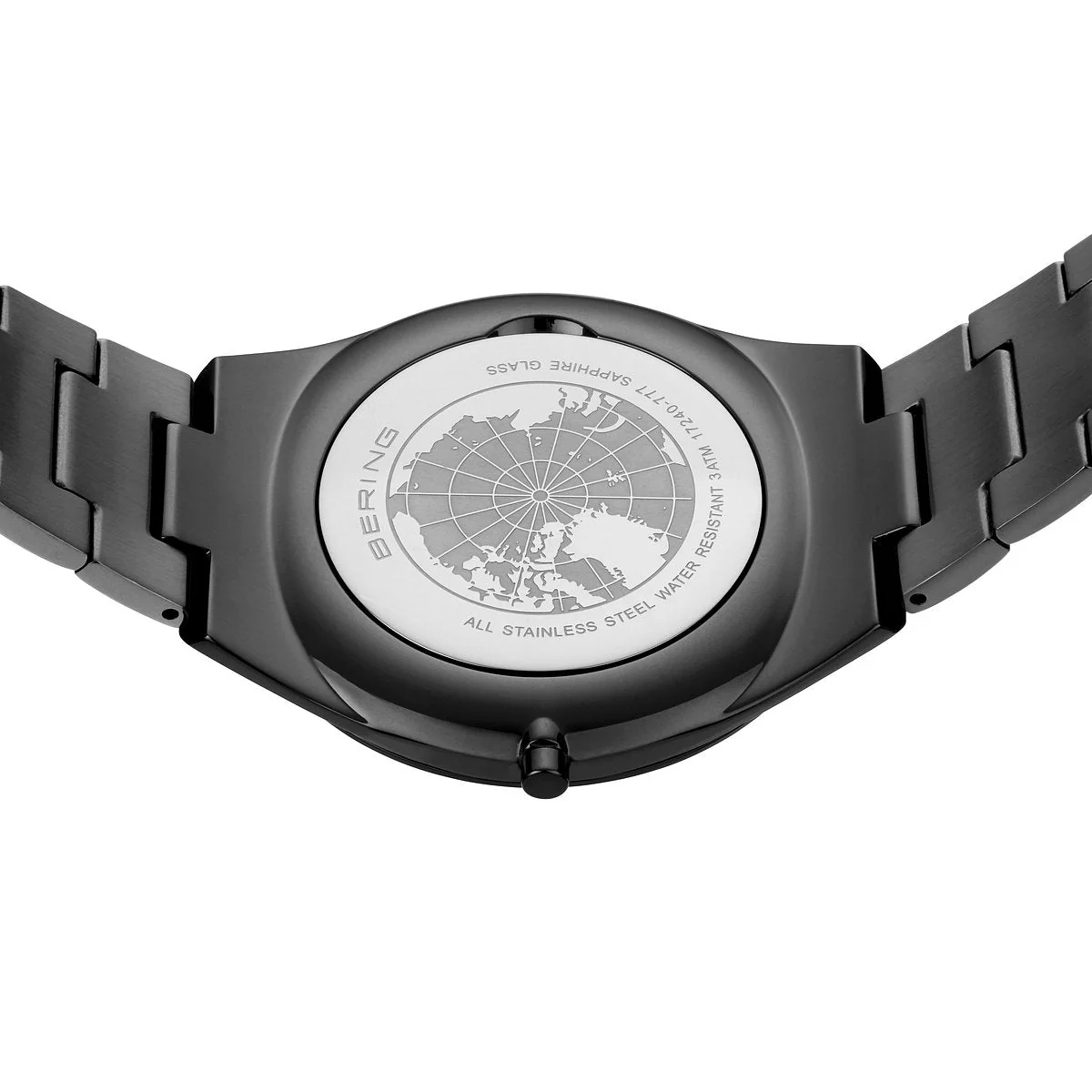 Bering Ultra Slim 40mm Grey Stainless Steel Strap Watch - Image 6