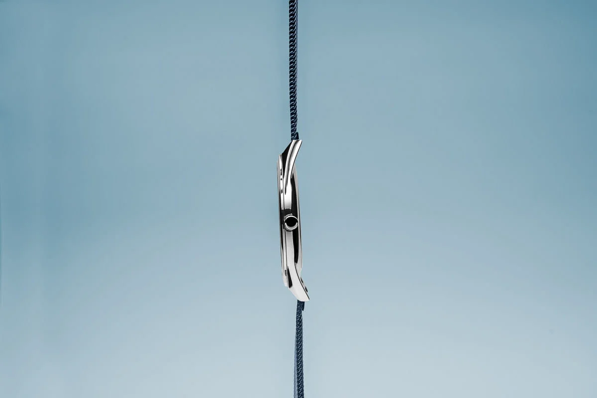 Bering Ultra Slim Blue Mesh Watch - Image 5