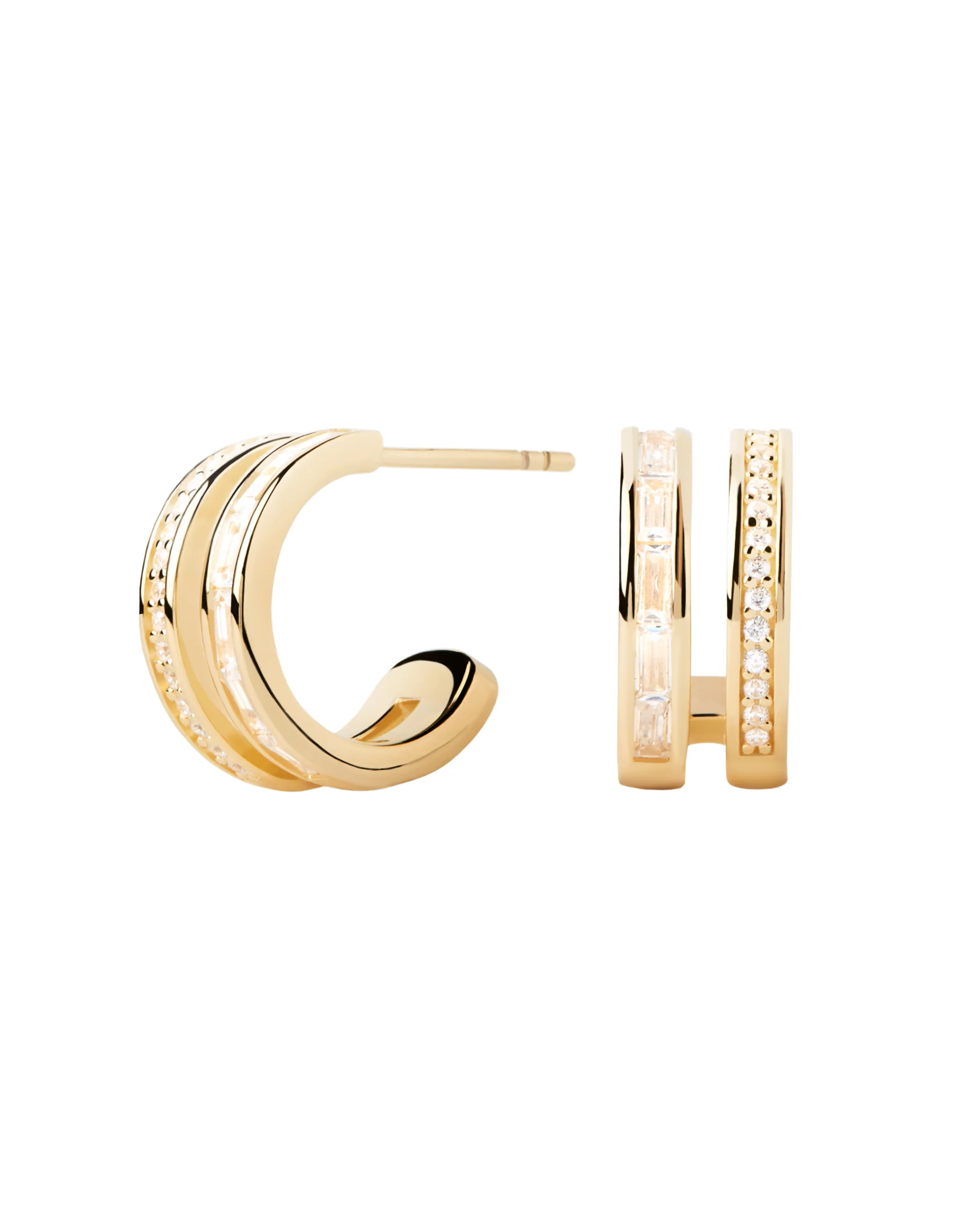 Bianca Double Band Hoops