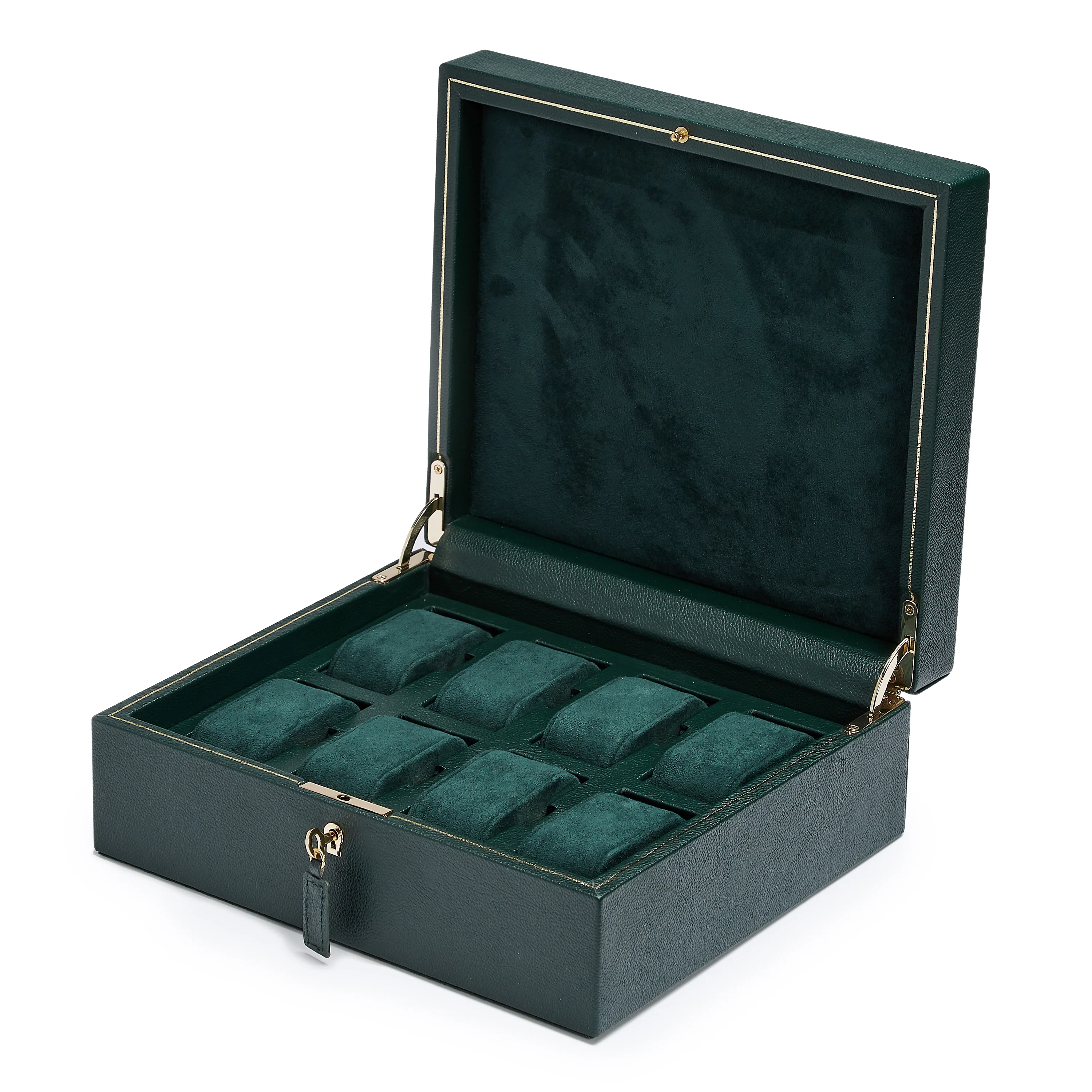 British Racing Green 8 Piece Watch Box - Image 2