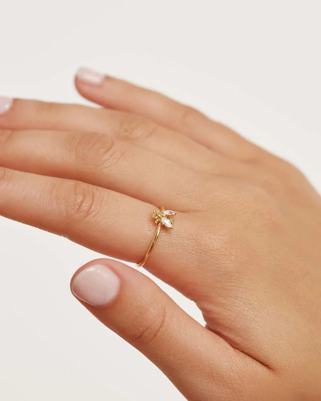 Buzz Yellow Gold Ring - AN01-218 - Image 4