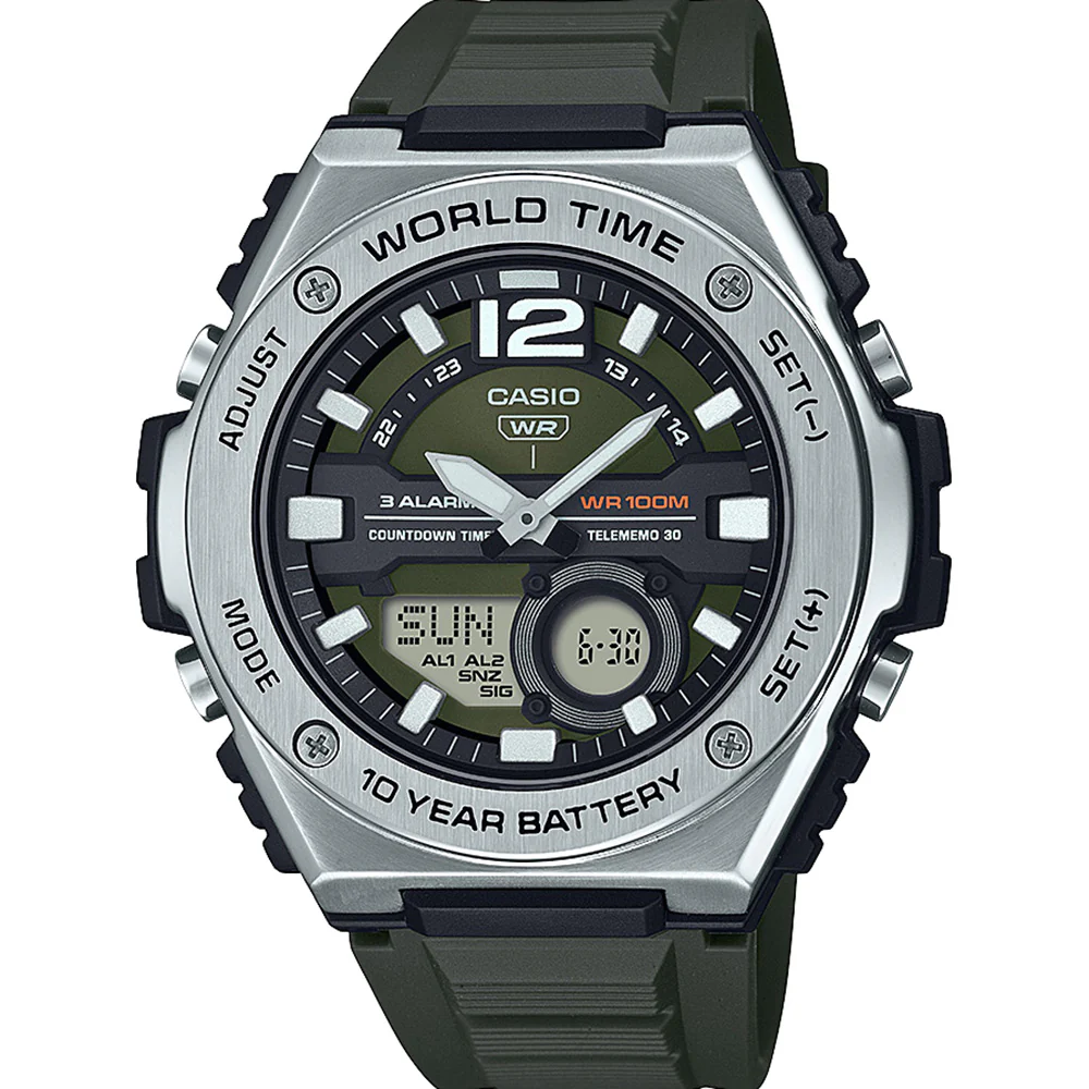 Casio MWQ100-3A World Time Watch