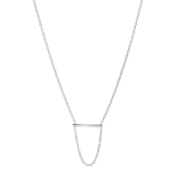 Chain Bar Necklace - JP6304 - Image 2