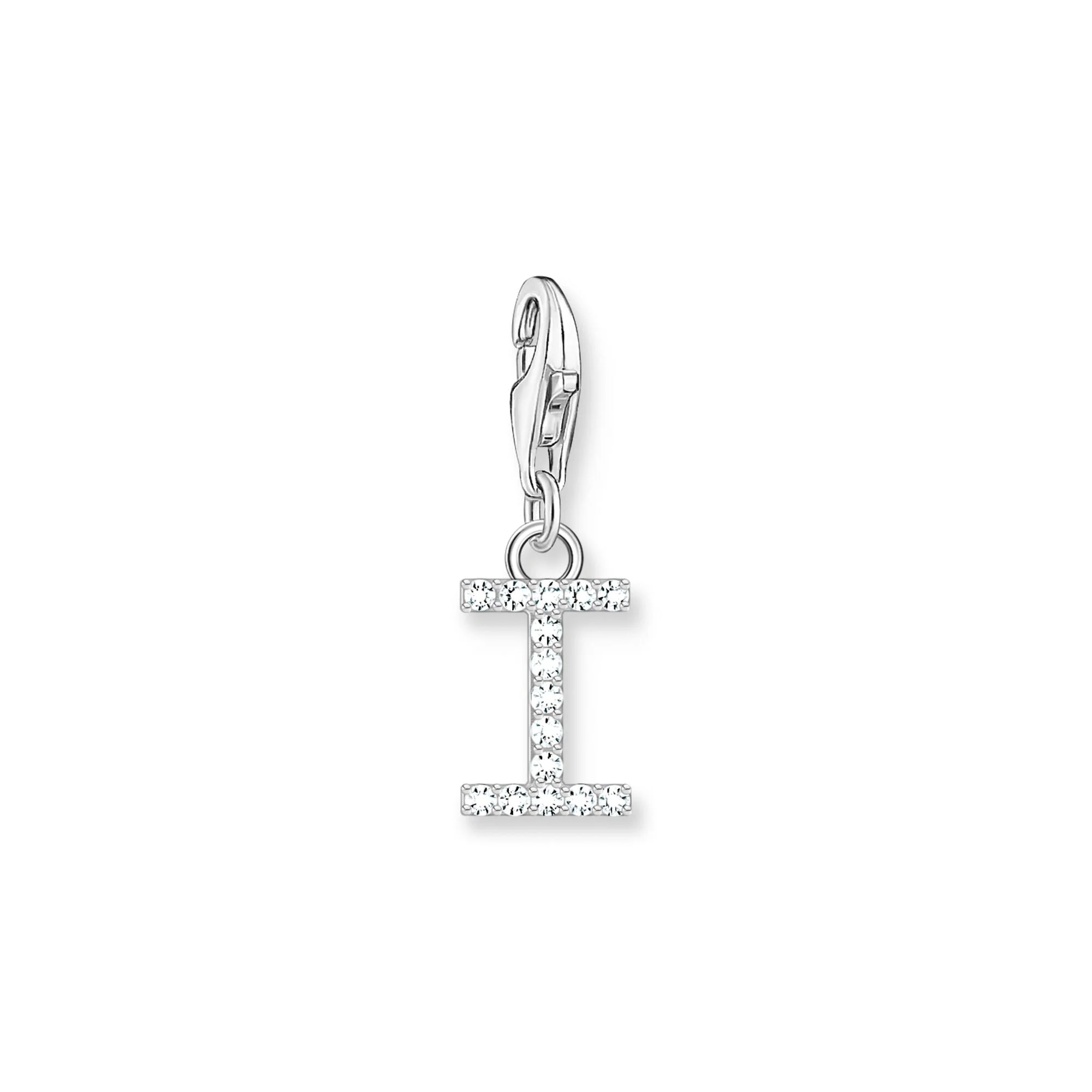 Charm Pendant Letter I Silver