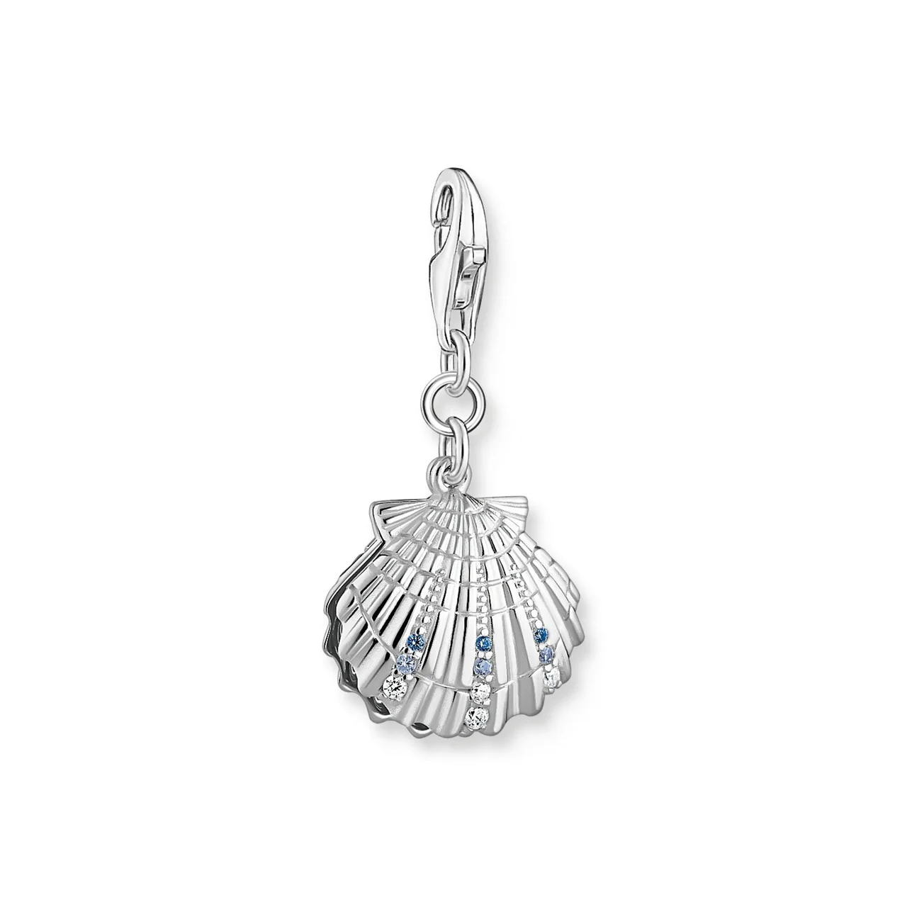 Charm pendant shell silver - CC1892
