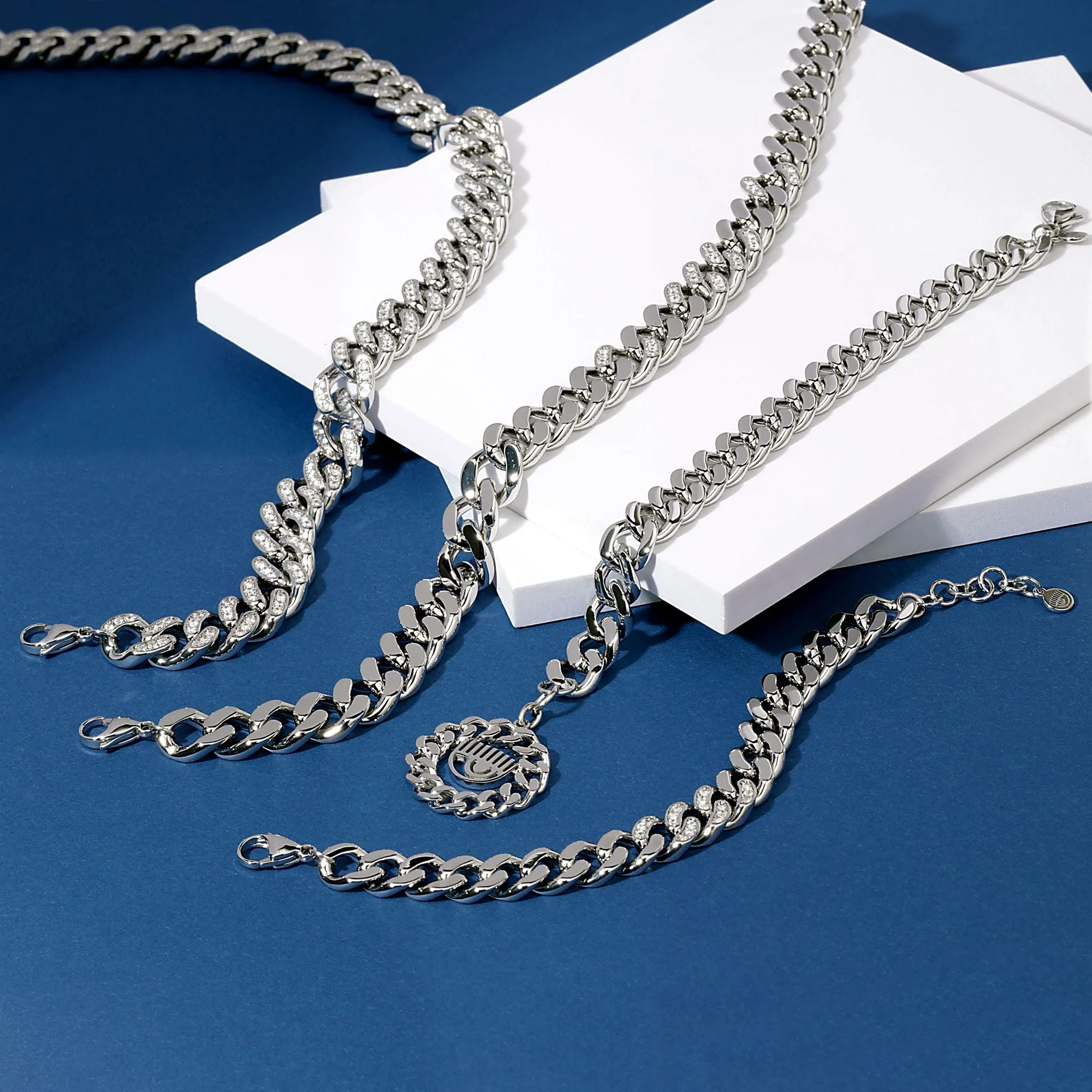 Chiara Ferragni Chain Collection Full Pave Necklace - Image 5