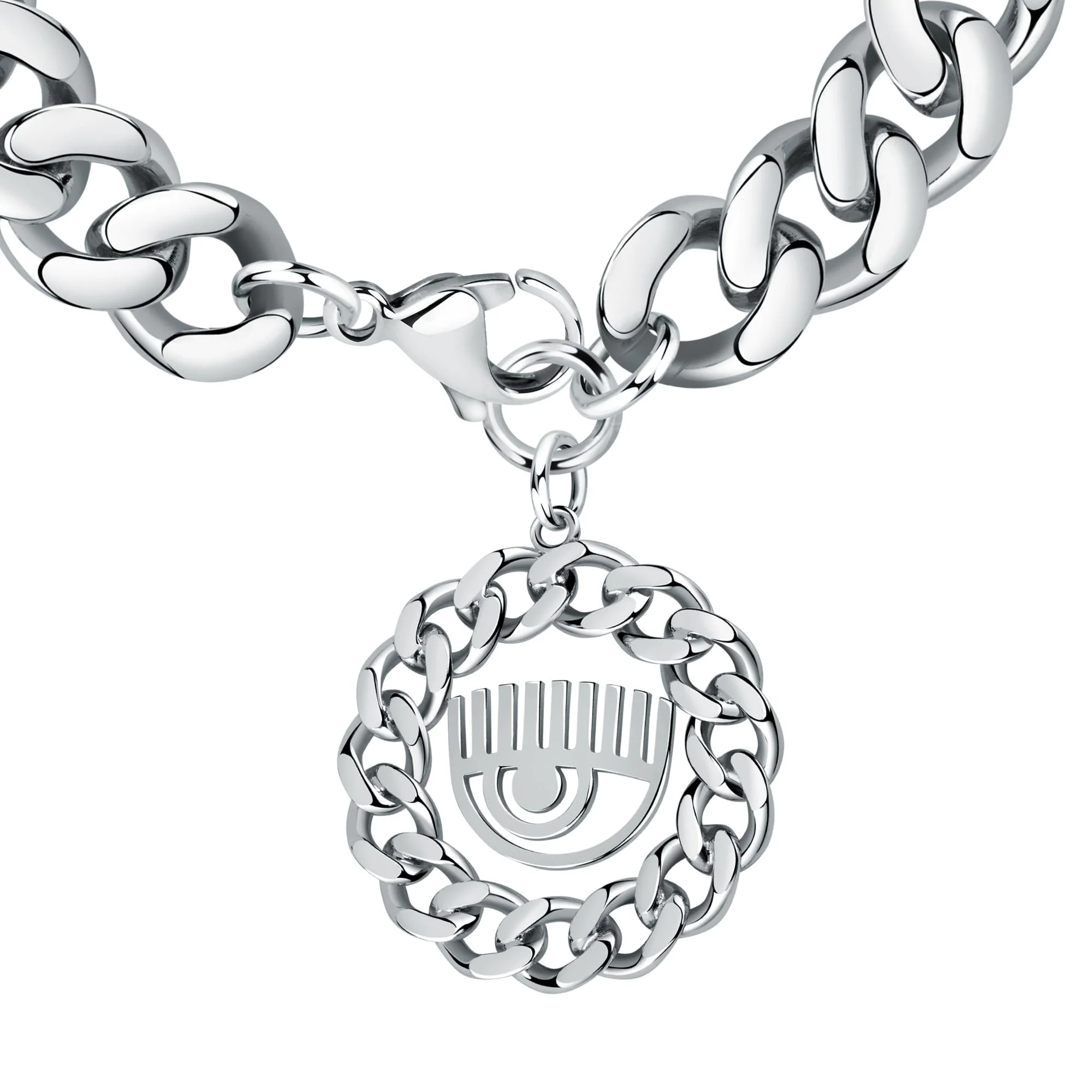 Chiara Ferragni Chain Collection Silver Eye Bracelet - Image 2