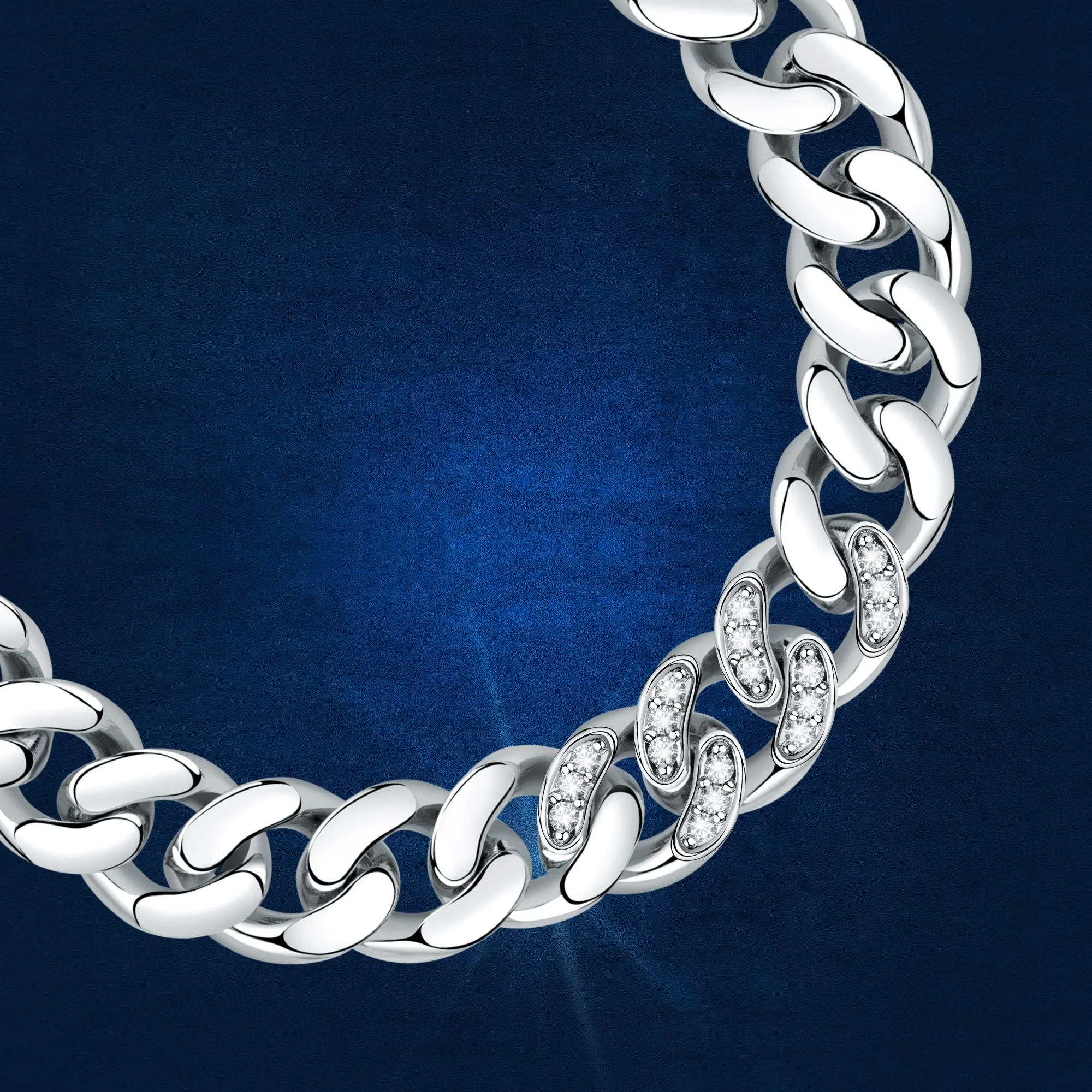 Chiara Ferragni Chain Collection White Stone Bracelet - Image 3