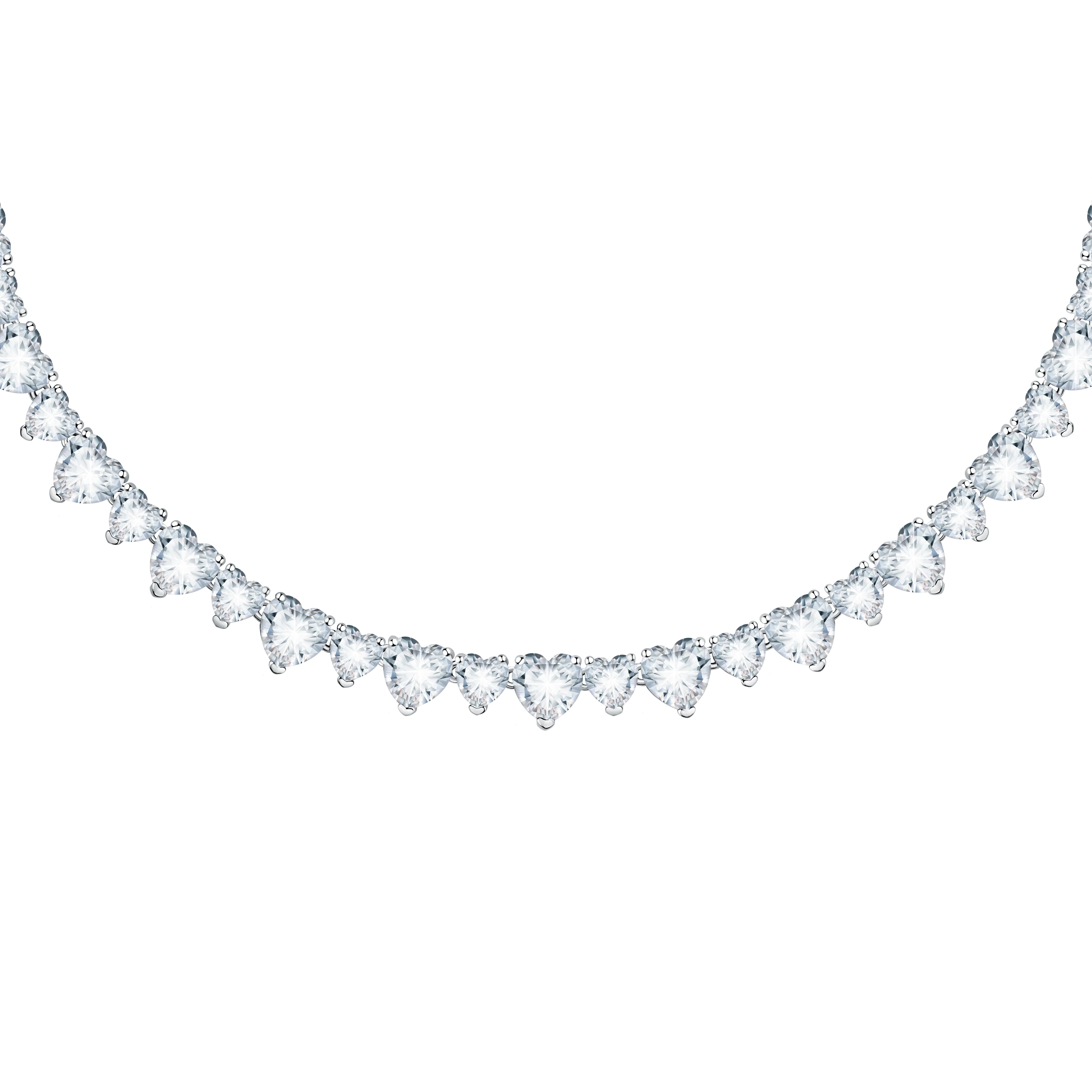 Chiara Ferragni Diamond Heart Silver Necklace - Image 3
