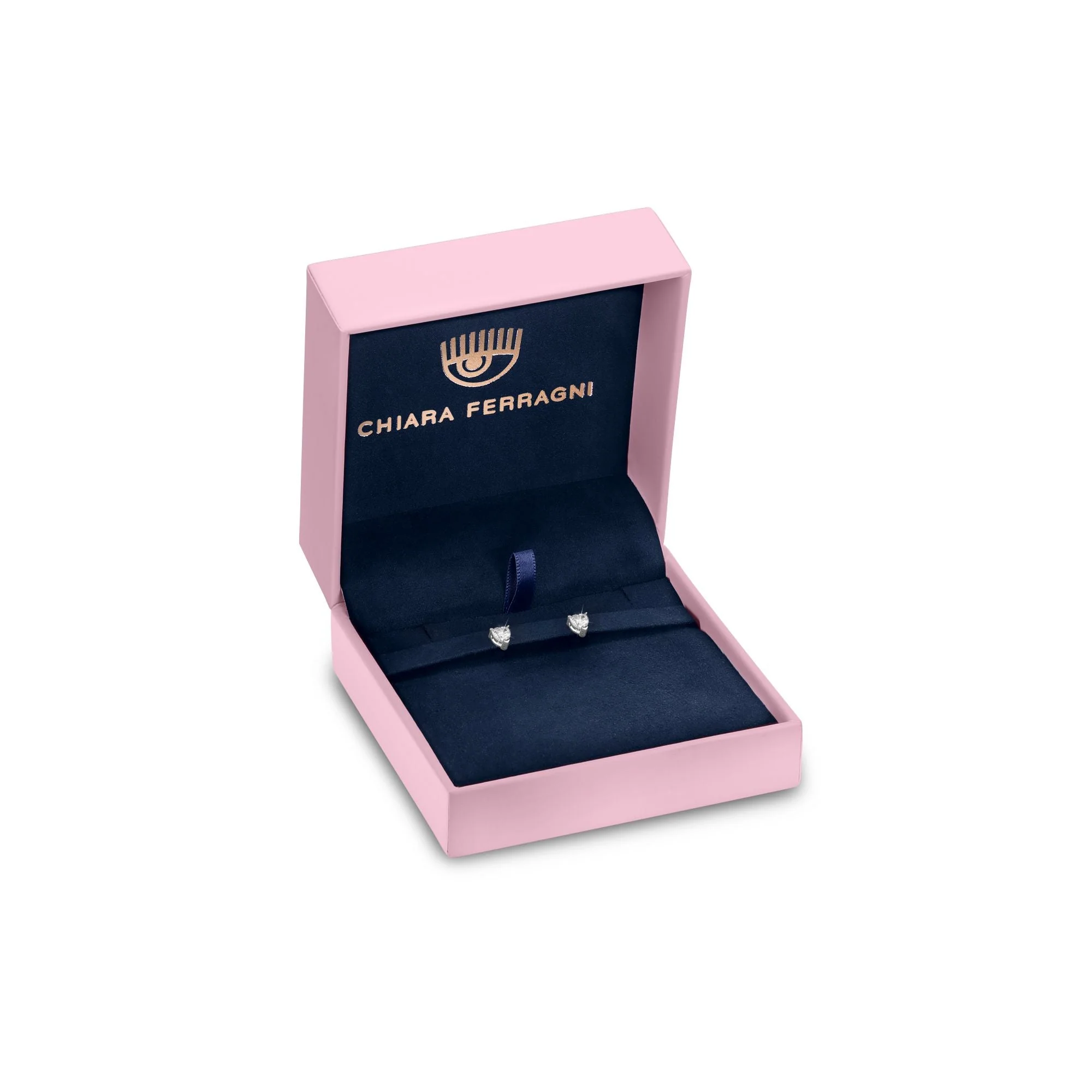 Chiara Ferragni Diamond Heart White Heart Earrings - Image 2