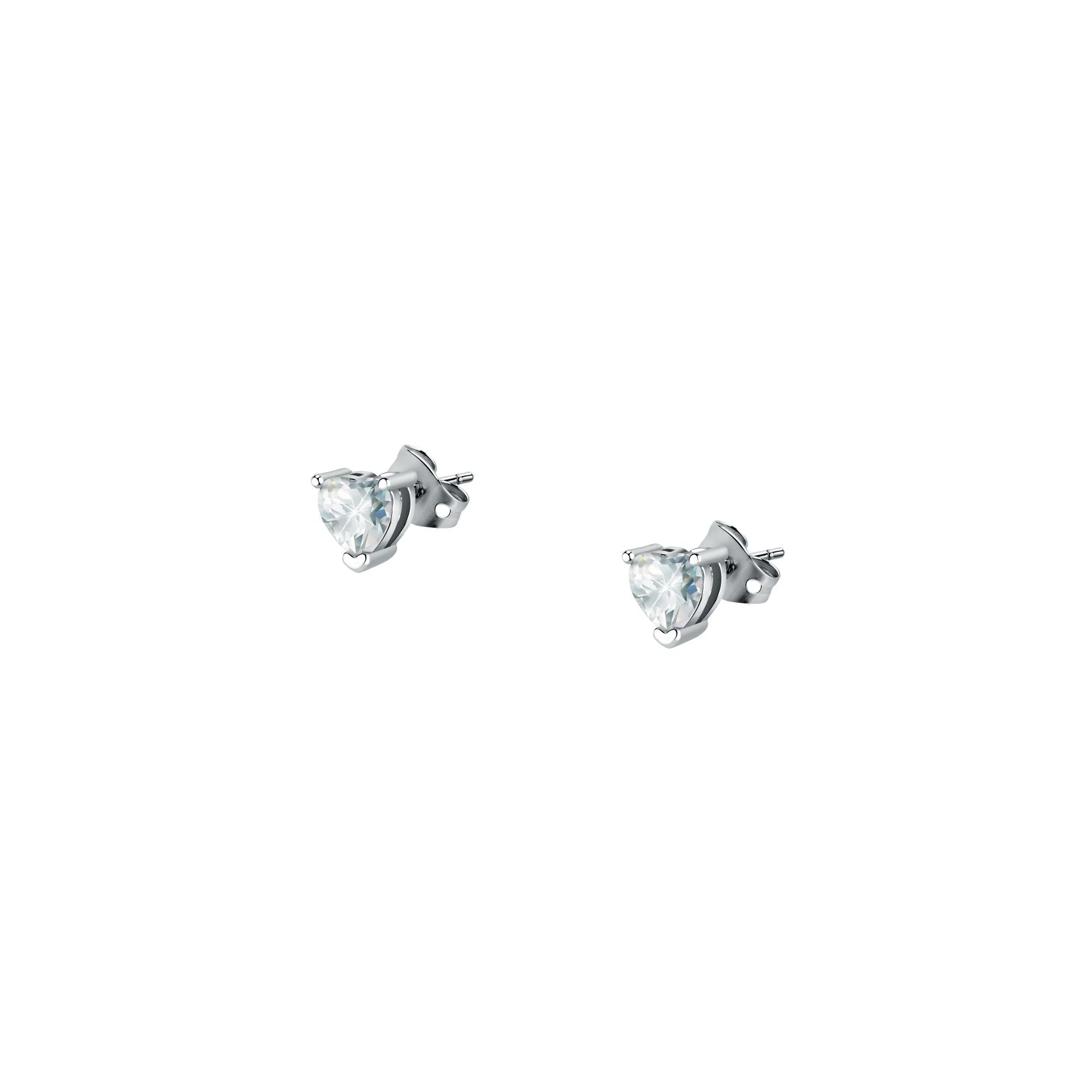 Chiara Ferragni Diamond Heart White Heart Earrings - Image 3