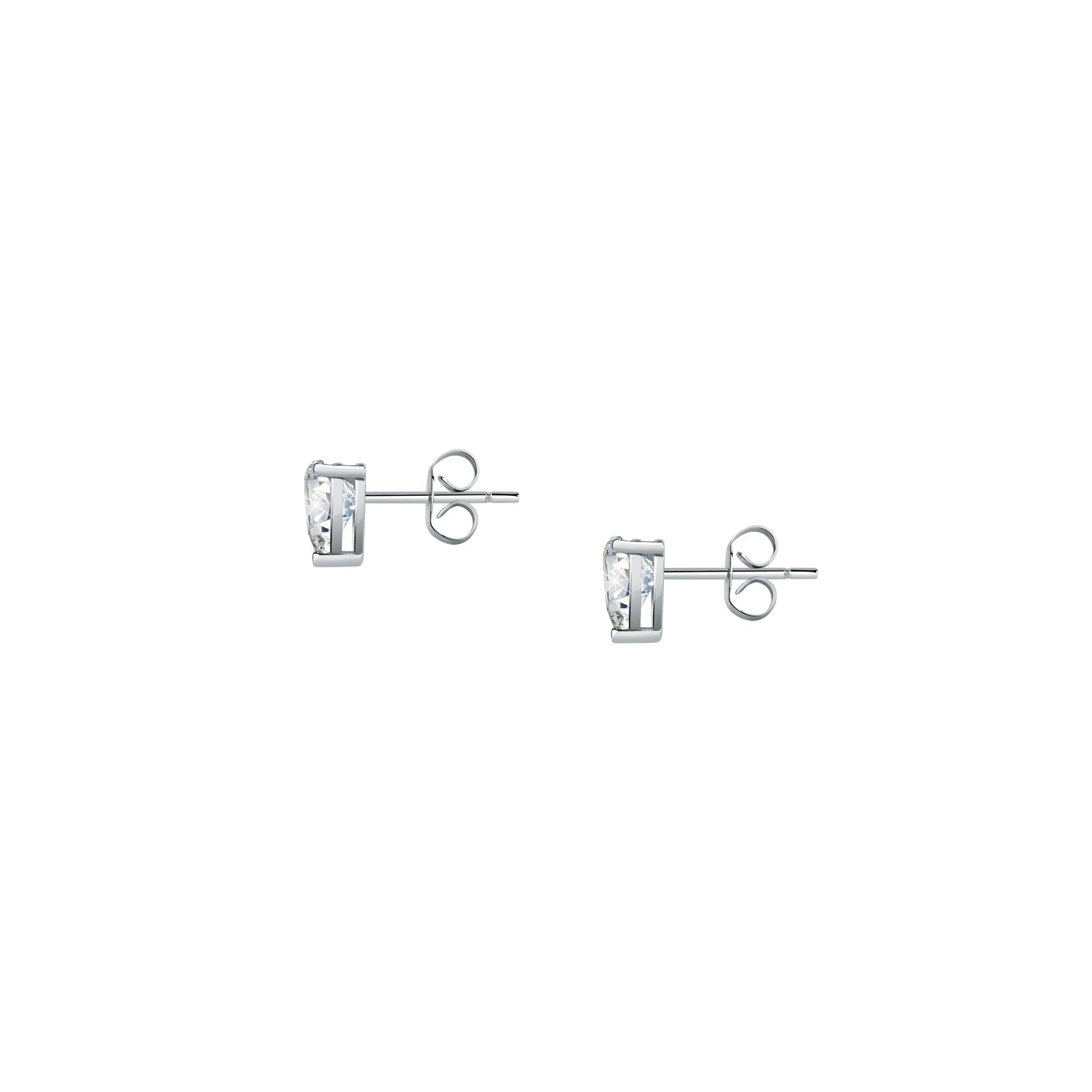 Chiara Ferragni Diamond Heart White Heart Earrings - Image 4