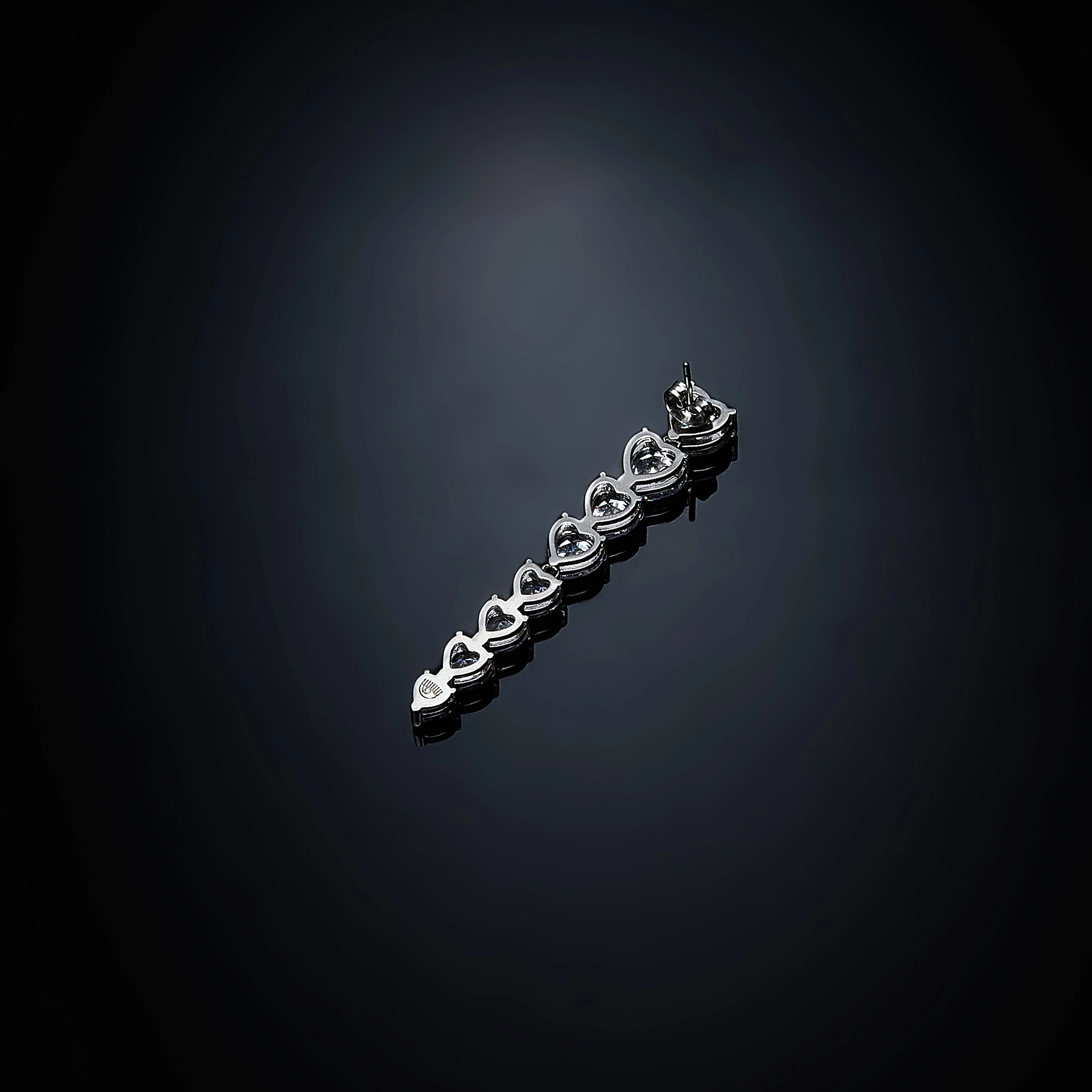 Infinity Love Pendant Earring - J19AVG08 - Image 2