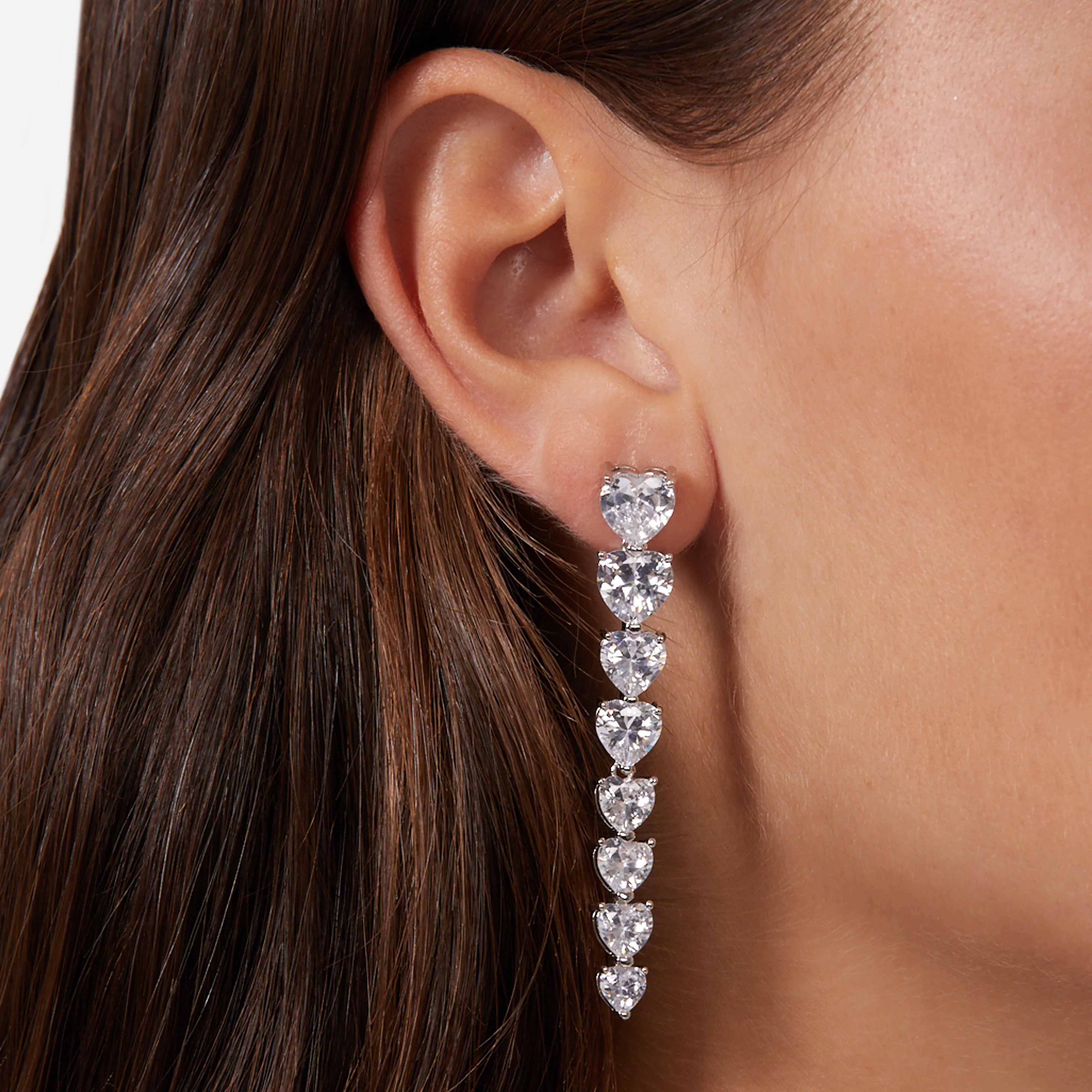 Infinity Love Pendant Earring - J19AVG08 - Image 3