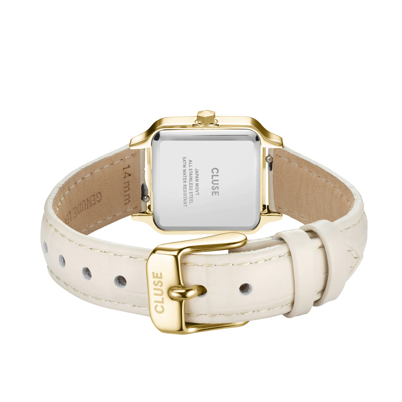 CLUSE Gracieuse Petite Gold / Marshmallow Croc Leather CW11804 - Image 3