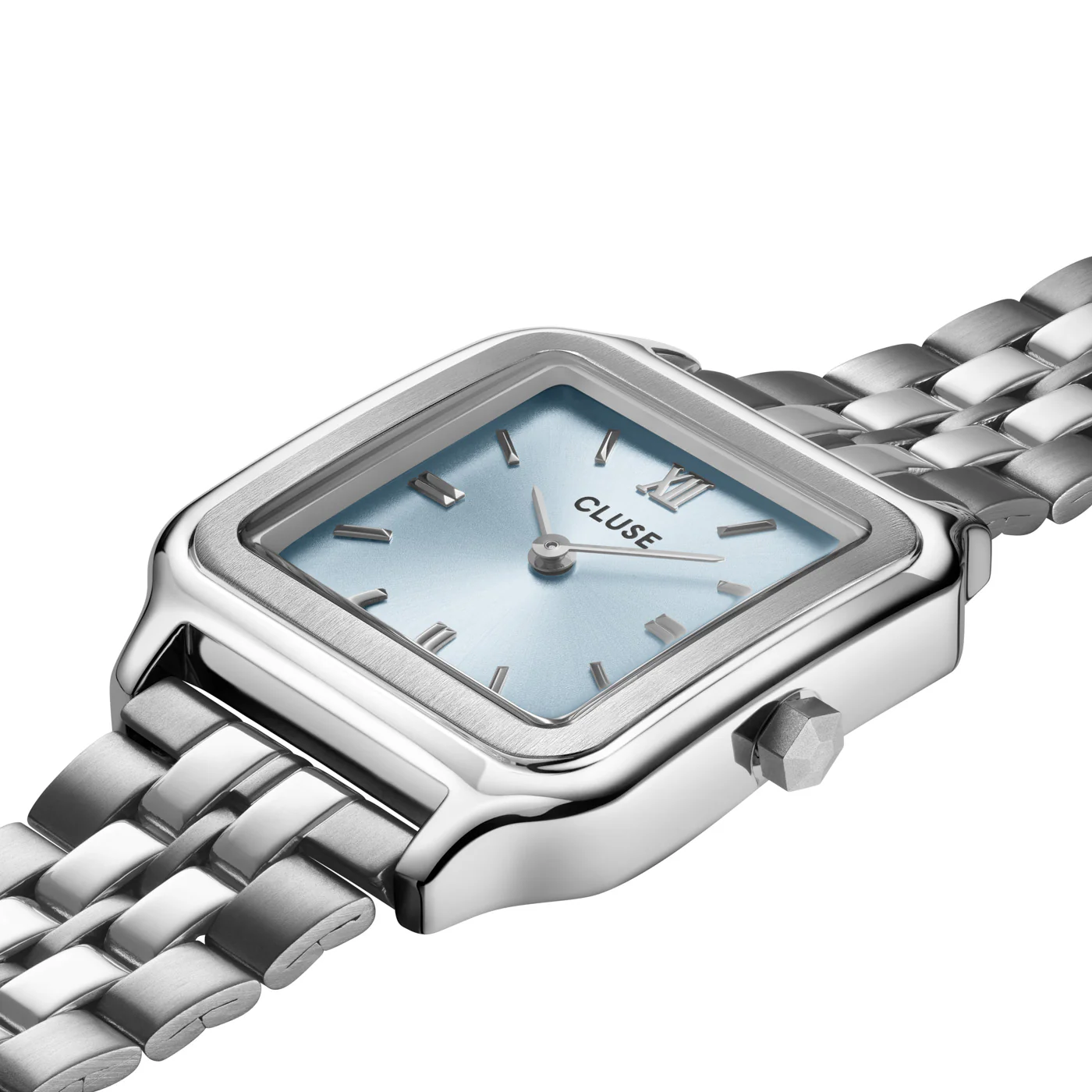 CLUSE Gracieuse Watch Light Blue / Silver Link - Image 2