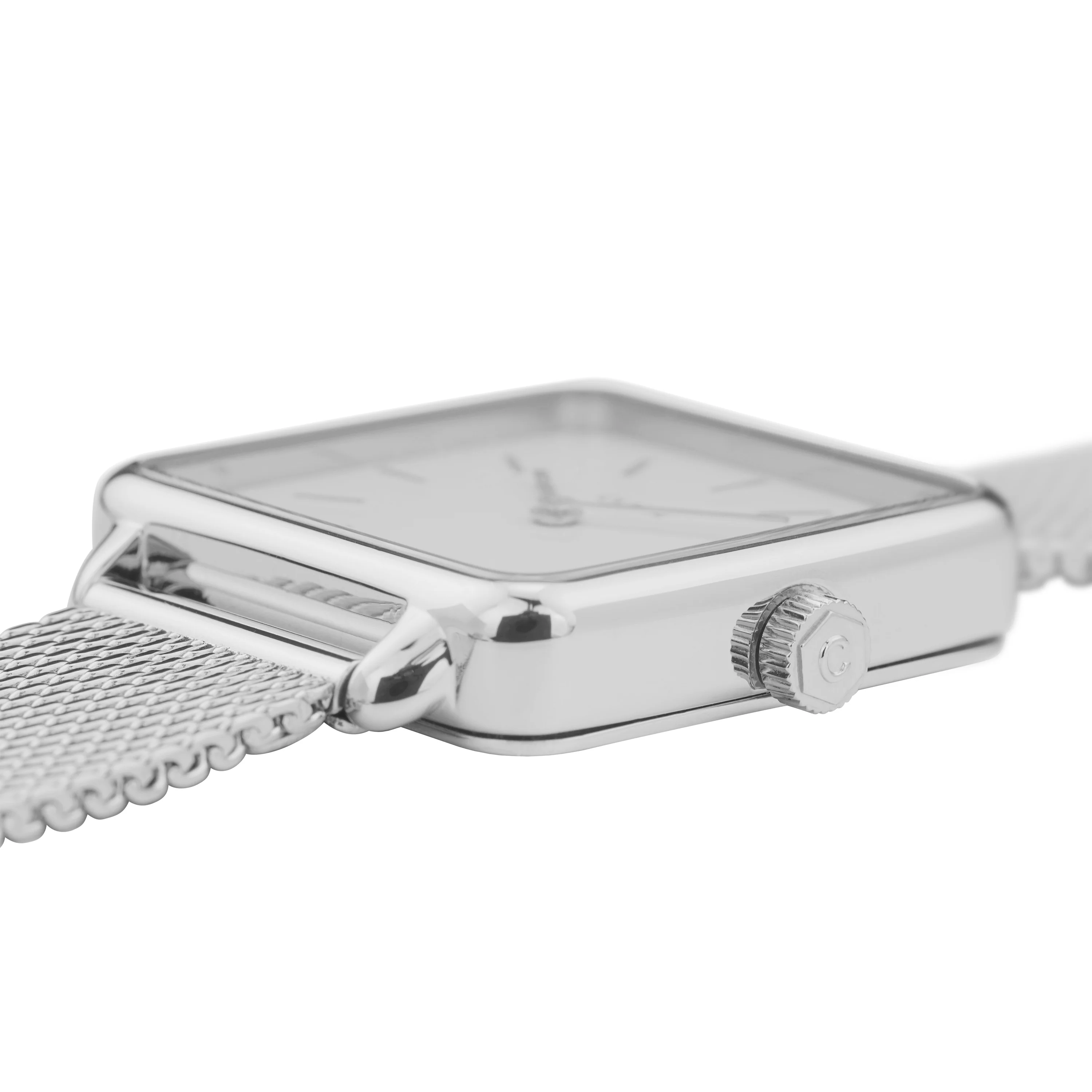 CLUSE La Tetragone Silver Mesh / White CW0101207003 - Image 3