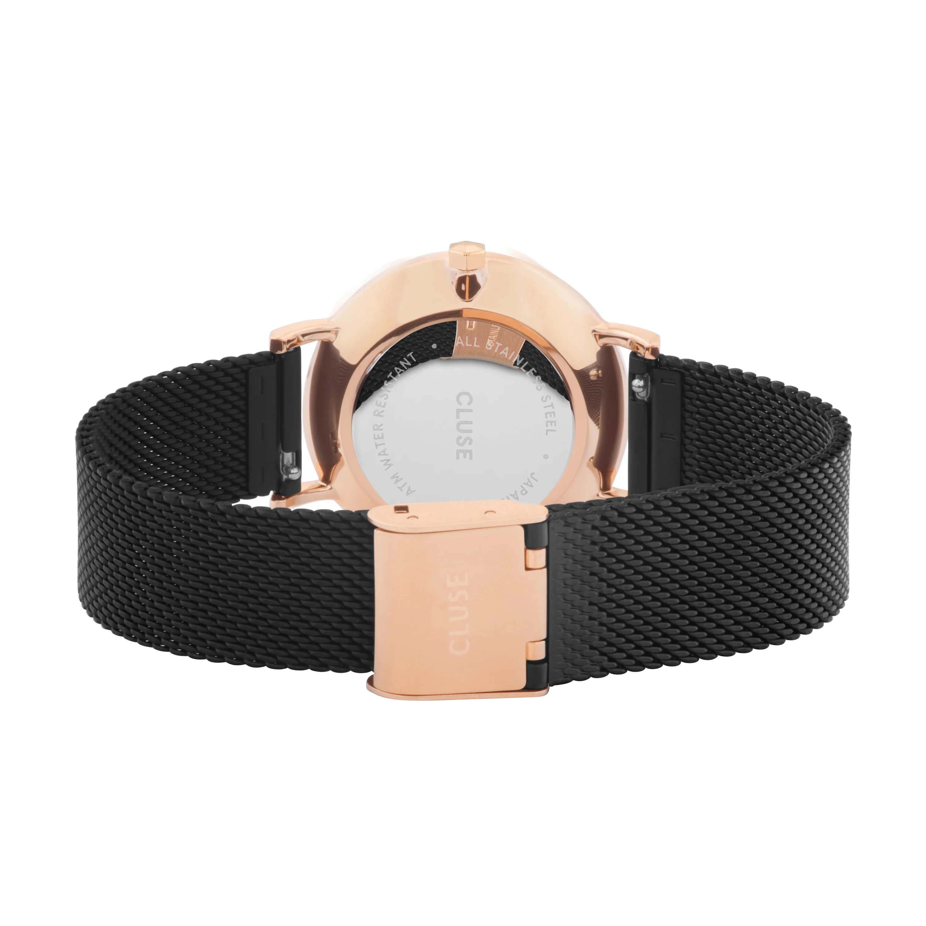 CLUSE Minuit Mesh Rose Gold Black/ Black CW0101203024 - Image 2