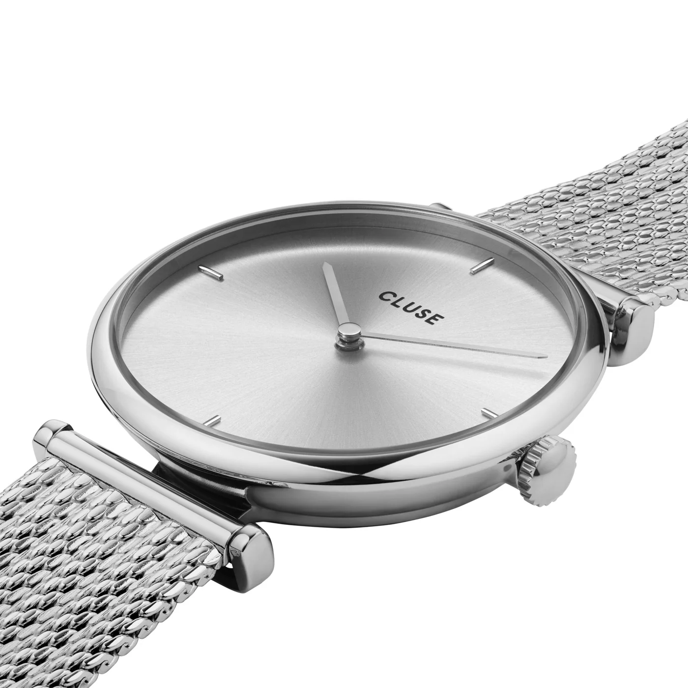 CLUSE Triomphe Full Silver Mesh Watch CW10402 - Image 2