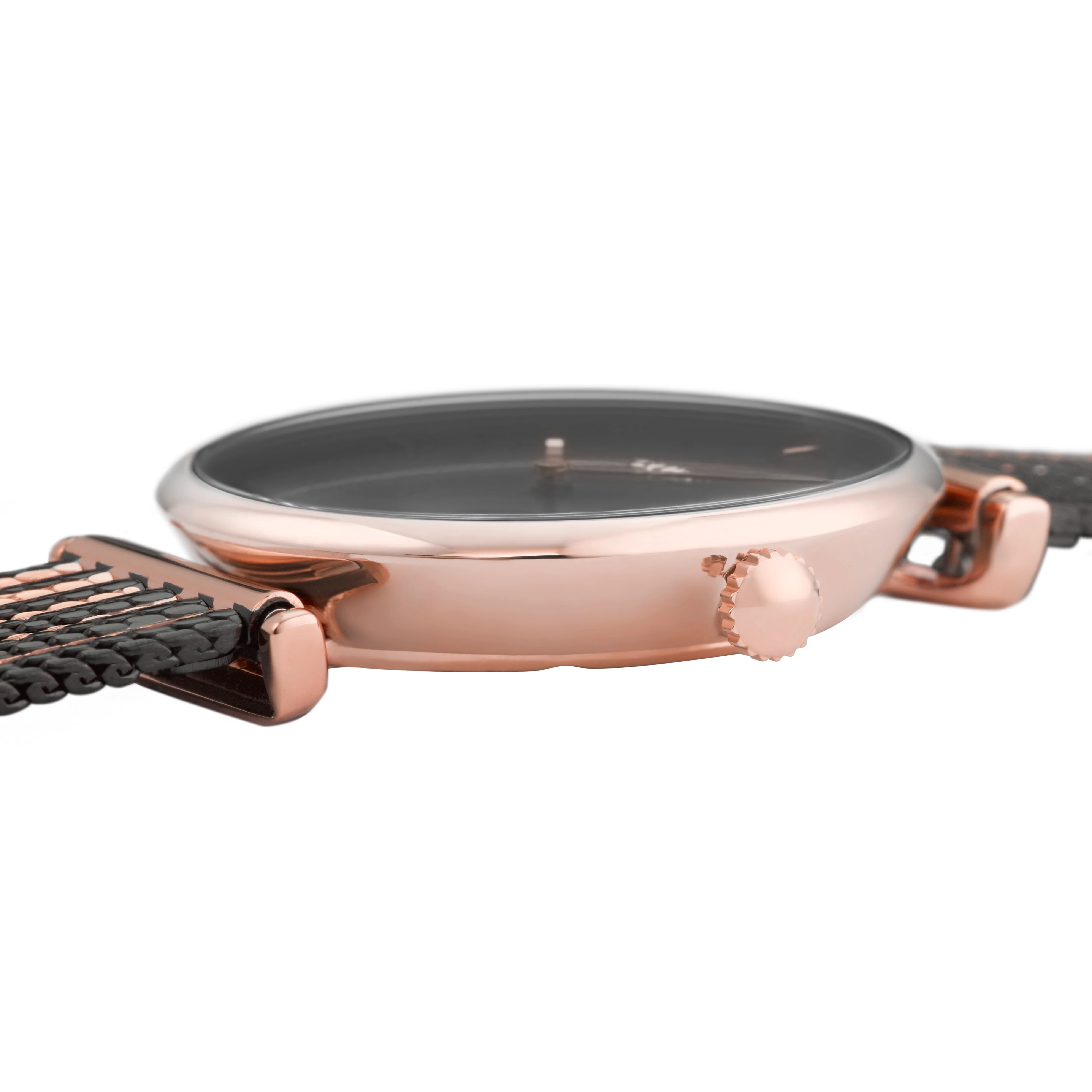 CLUSE Triomphe Mesh Bicolour Rose Gold Black /Black CW0101208005 - Image 2