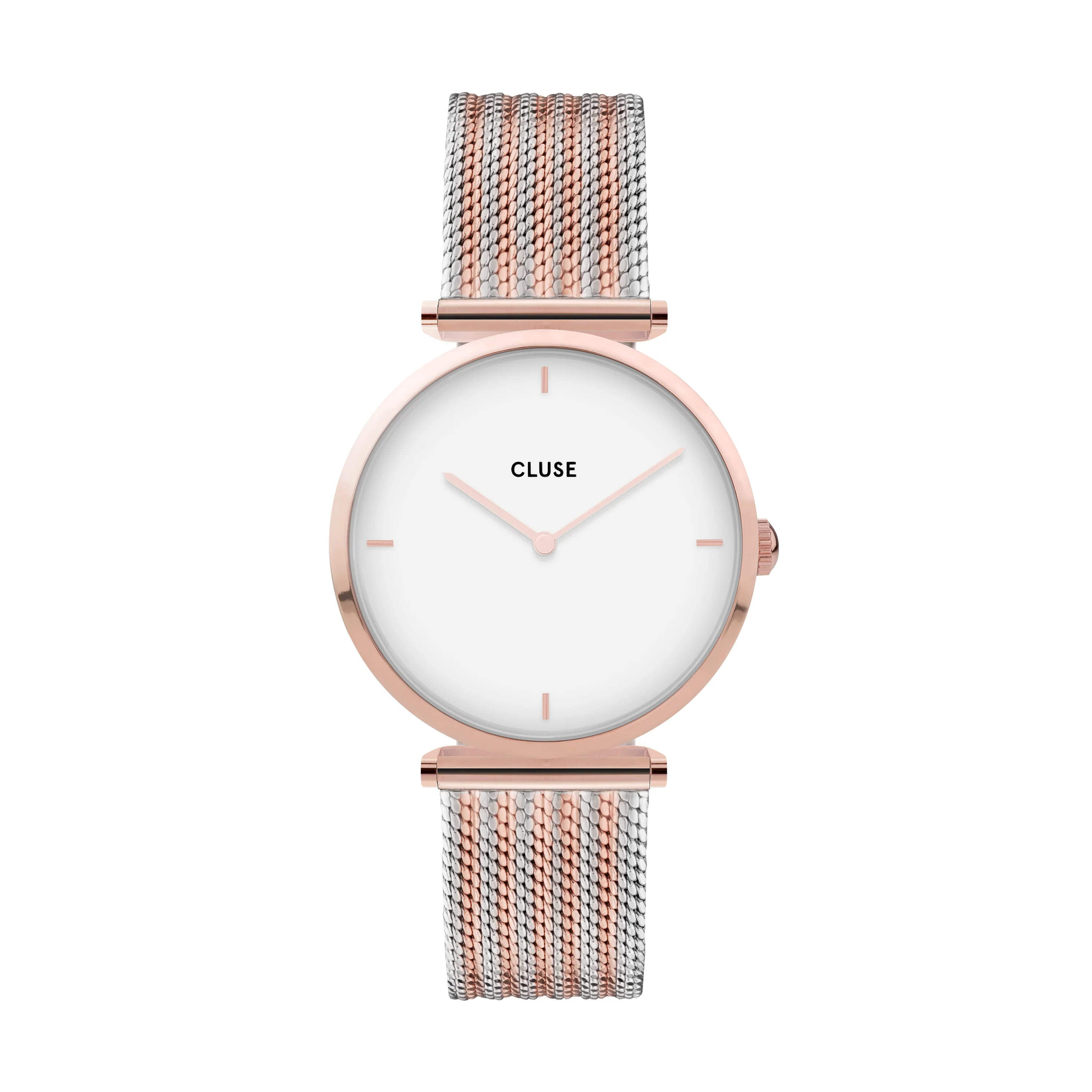 CLUSE Triomphe Rose Gold Bicolour Mesh CW0101208001