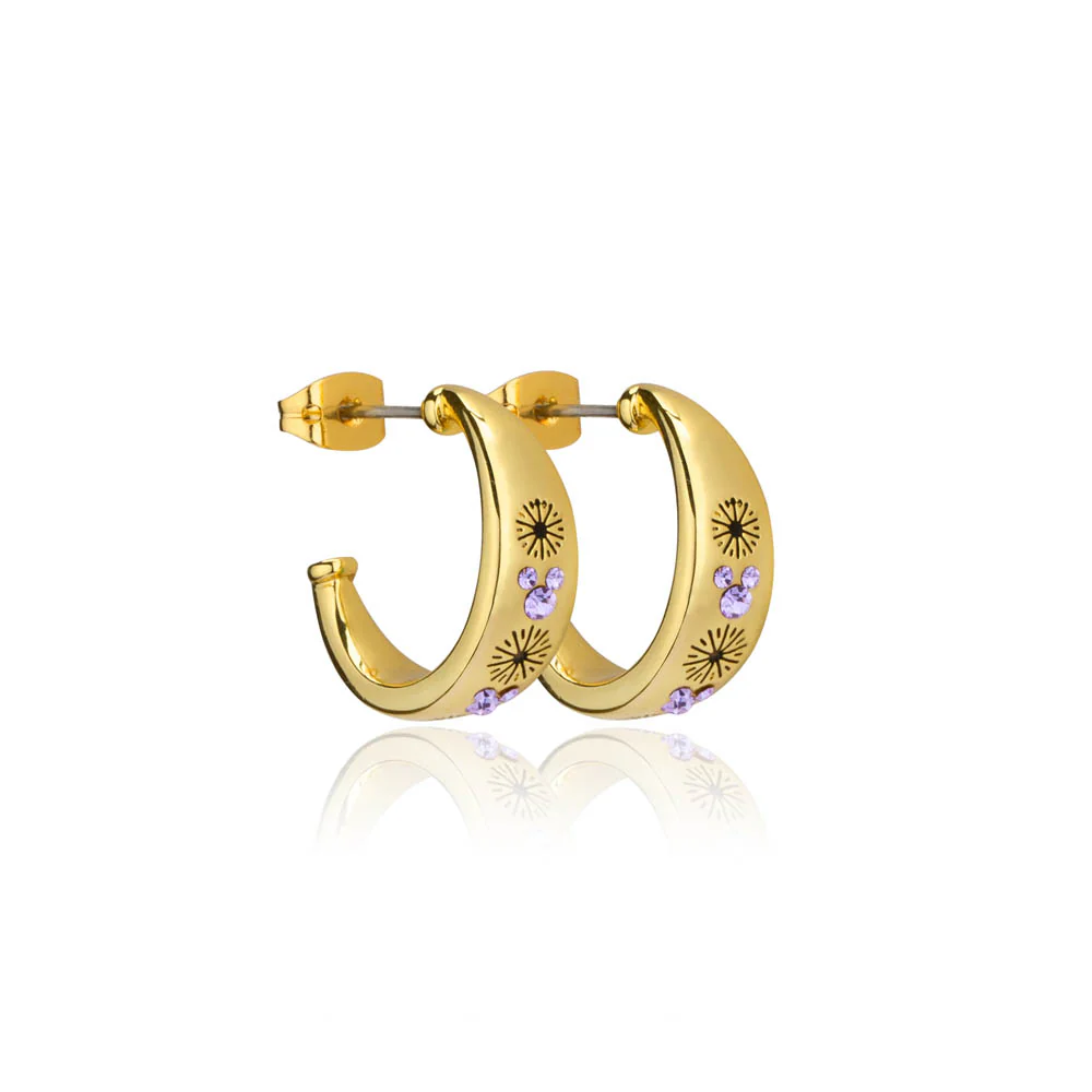 Couture Kingdom Disney Mickey Mouse Fireworks Hoop Earrings
