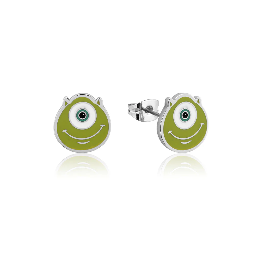 Couture Kingdom Disney Monster Inc Stainless Steel  Mike Wazowski Stud Earrings