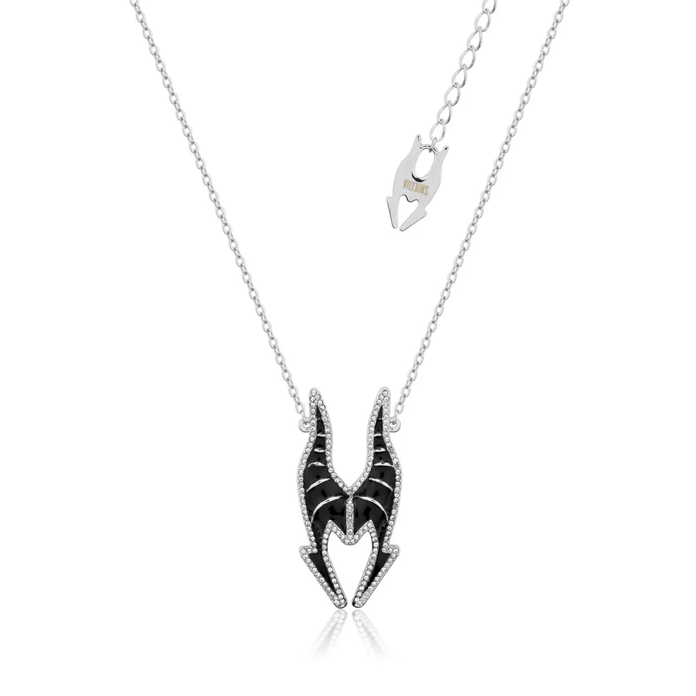 Couture Kingdom Disney Stainless Steel Maleficent Crystal Pendant With 45+7cm Chain - Image 2