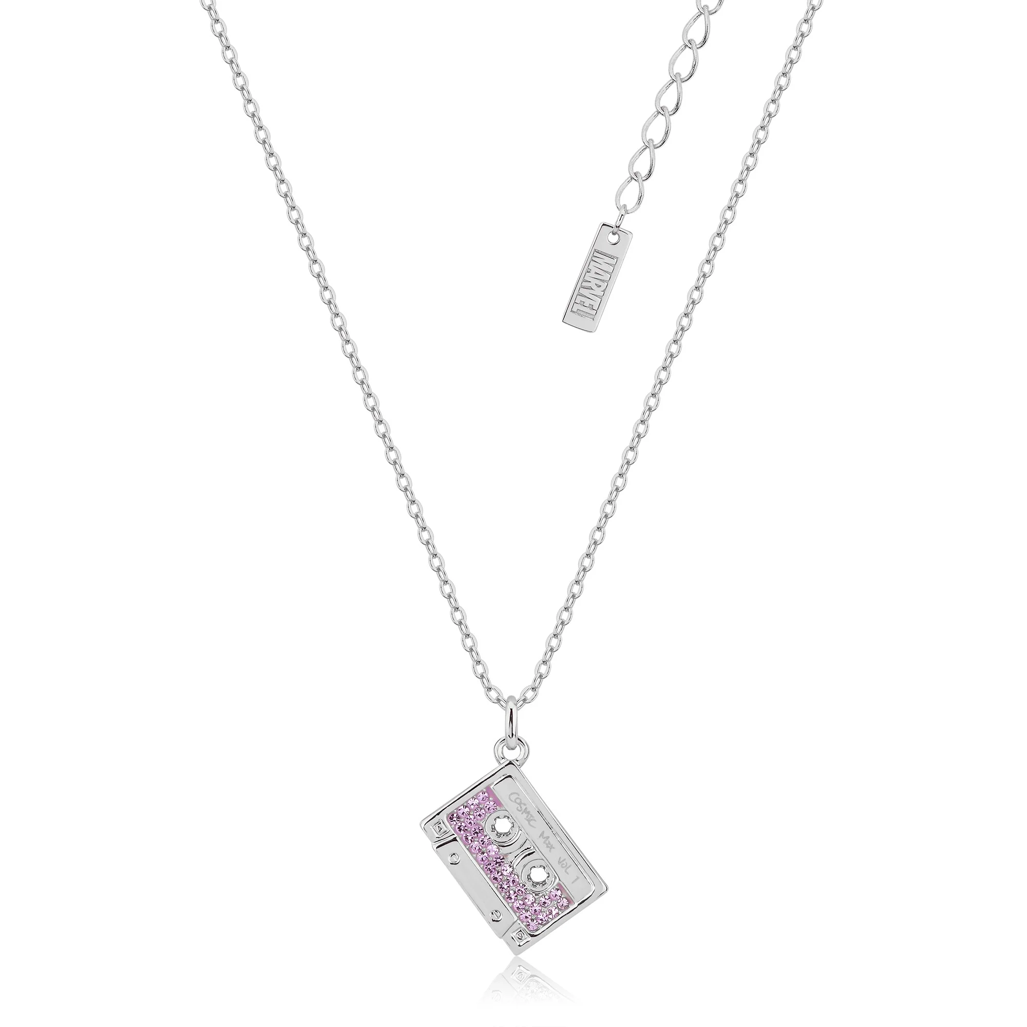 Couture Kingdom Disney Stainless Steel White Gold Plated Guardians Of The Galaxy Pendant 45cm Chain