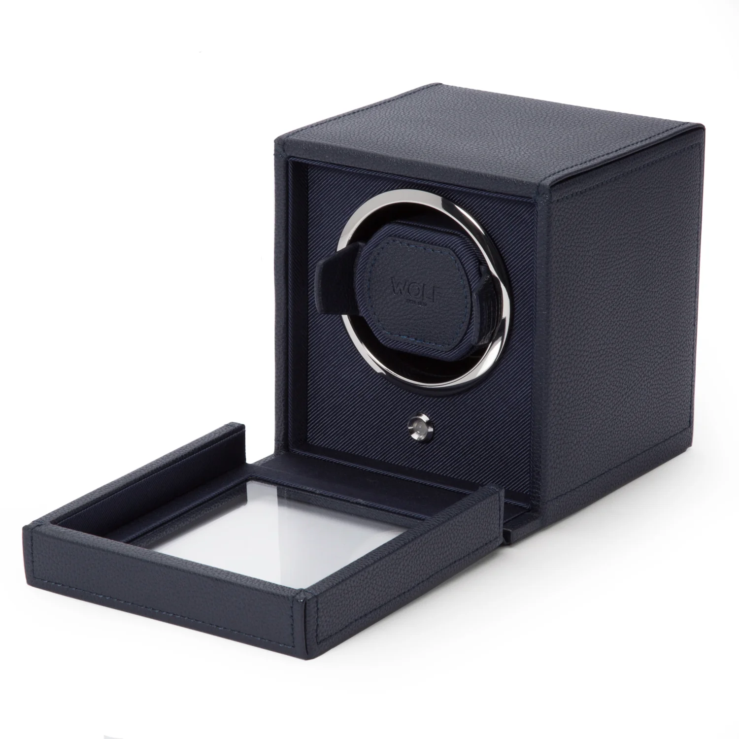 Cub Automatic Watch Winder with Cover Navy - Image 3