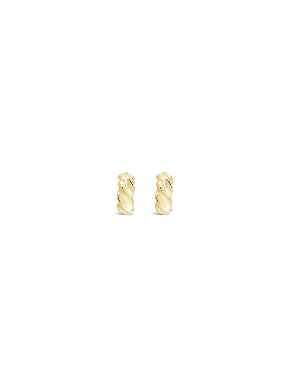 Curved Mini Hoops Gold - TP3707G - Image 2