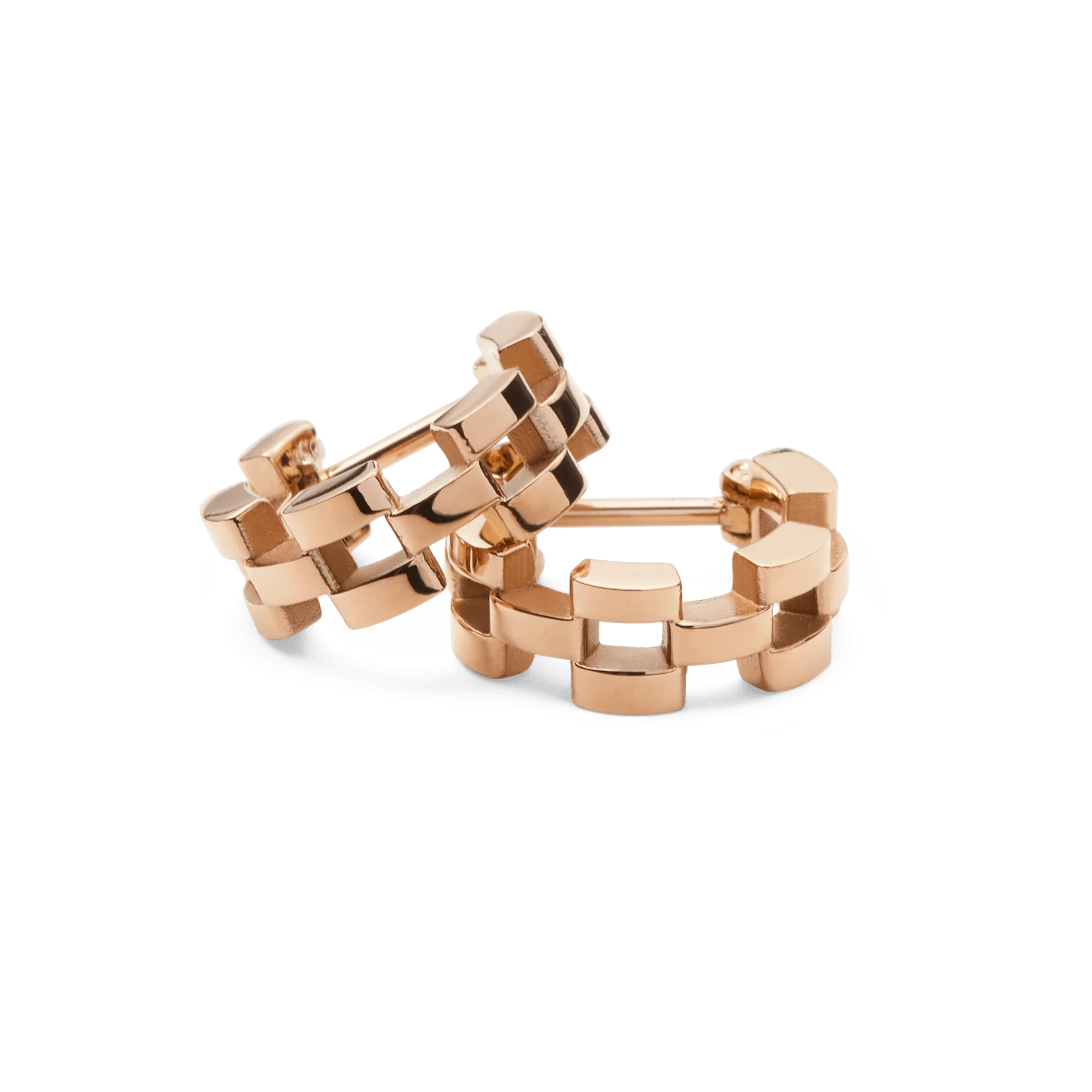 Daniel Wellington 3-Link Earrings Rose Gold