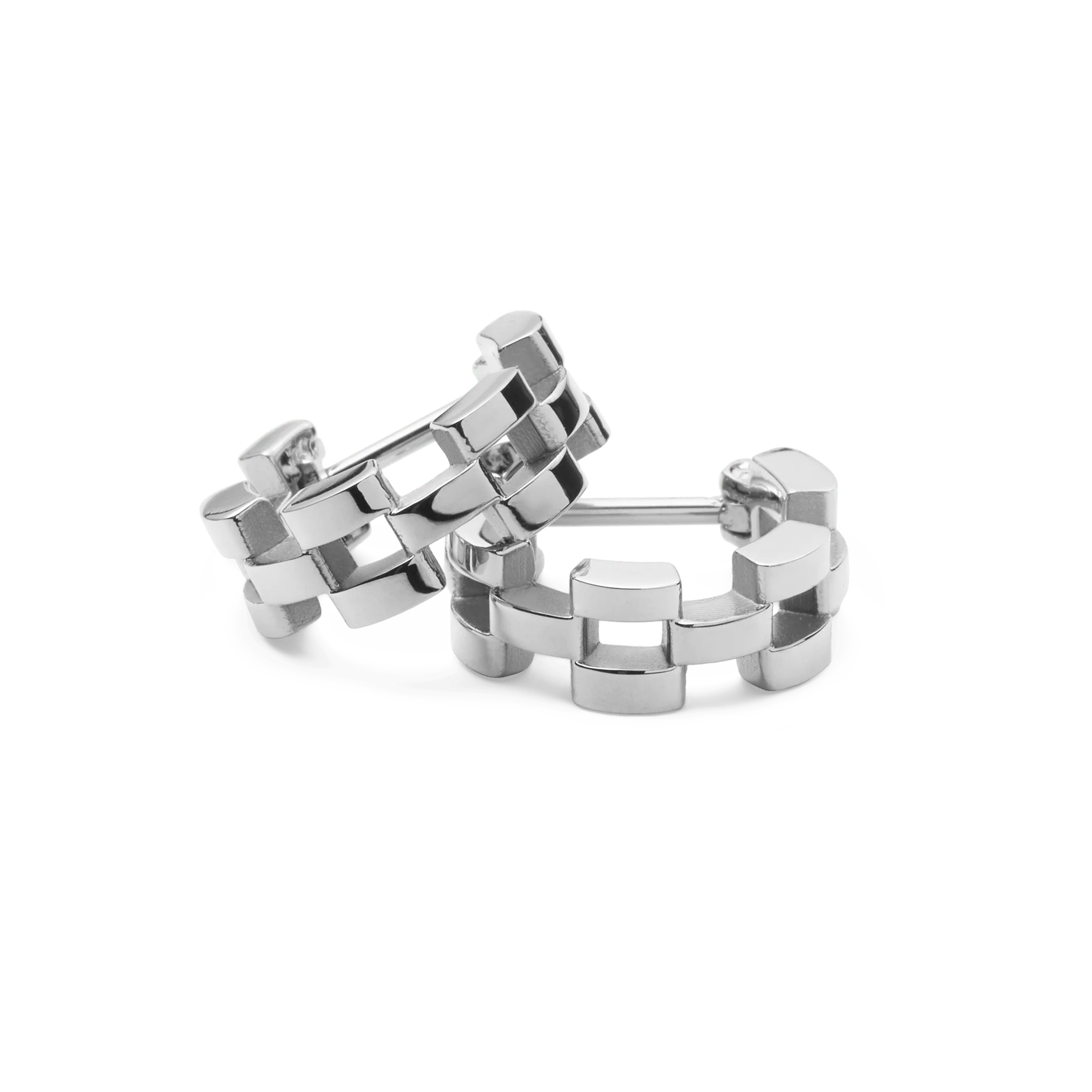 Daniel Wellington 3-Link Earrings Silver