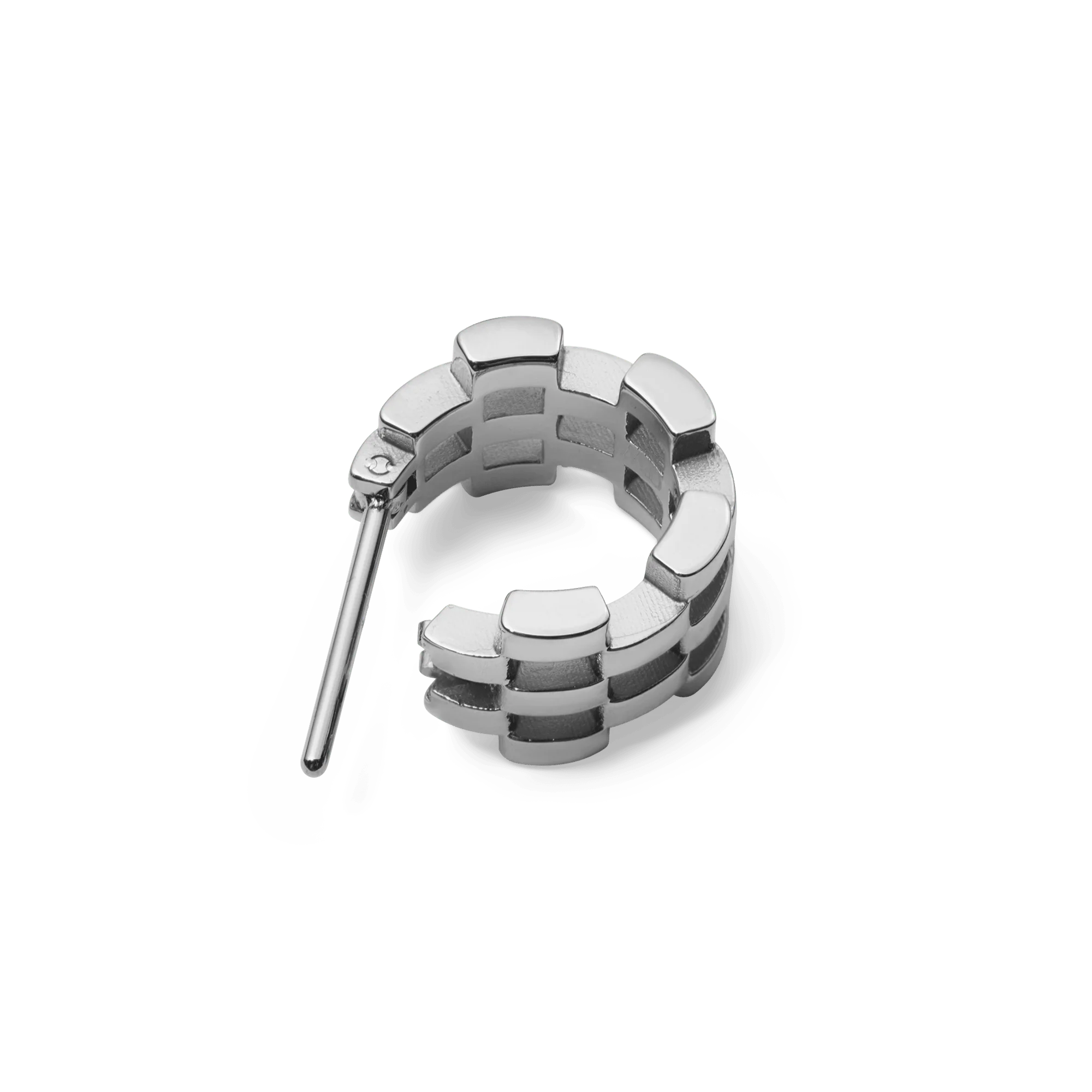 Daniel Wellington 3-Link Earrings Silver - Image 2