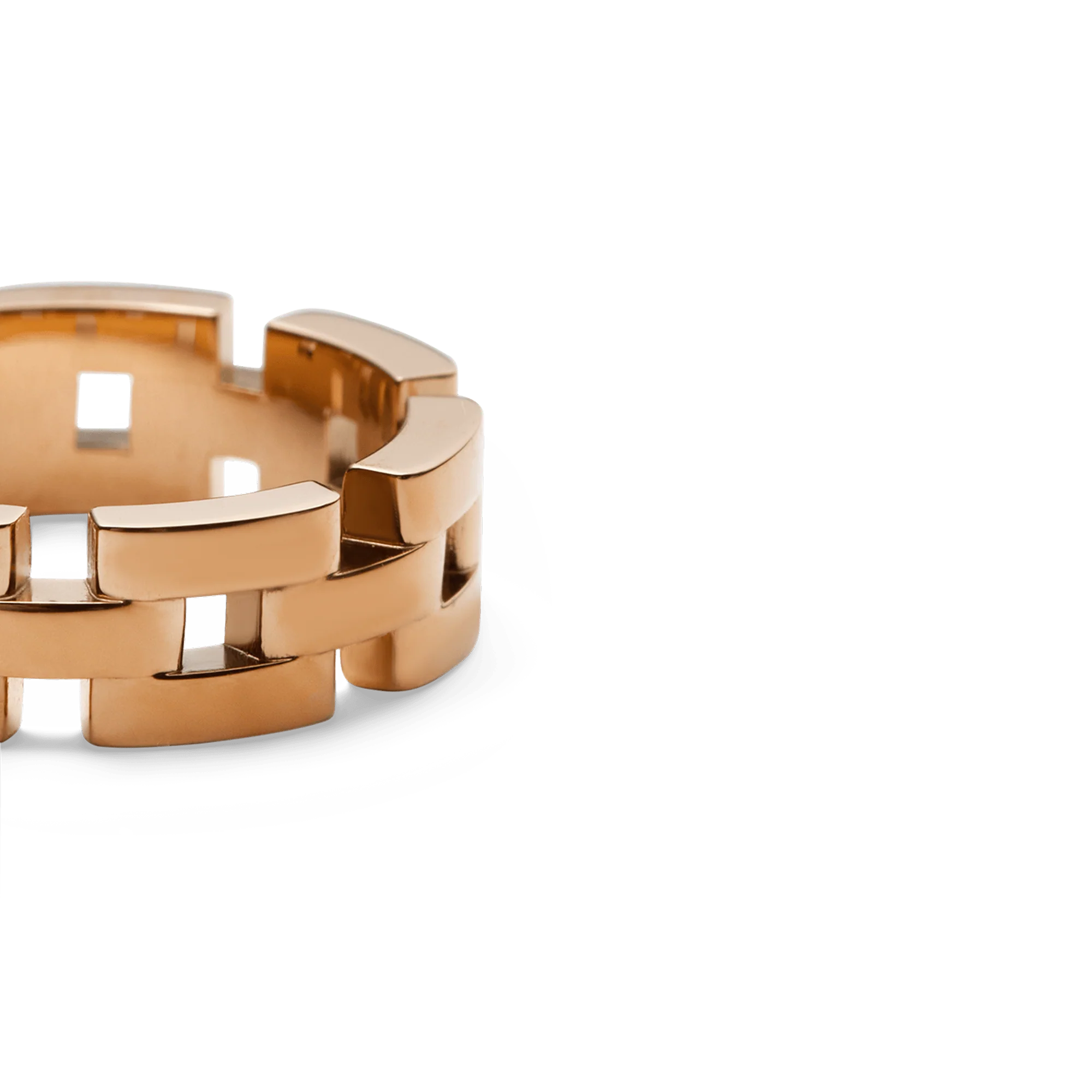 Daniel Wellington 3-Link Ring Rose Gold - Image 3