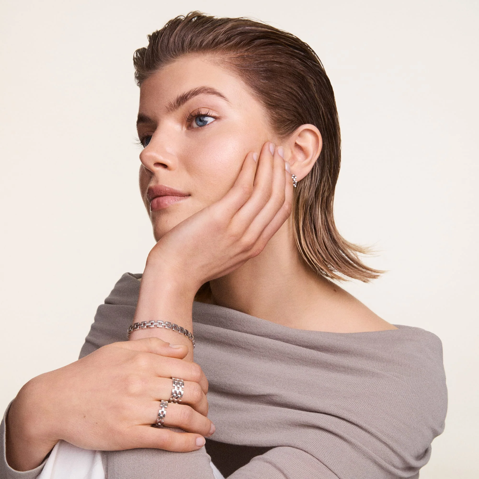 Daniel Wellington 3-Link Ring Silver - Image 5