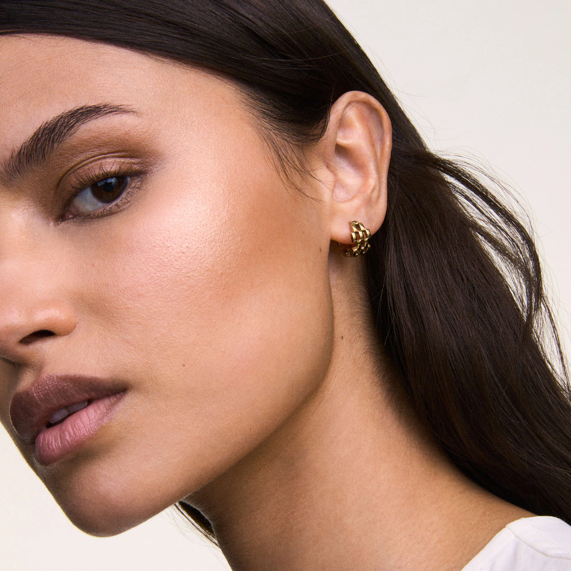 Daniel Wellington 5-Link Earrings Gold - Image 4