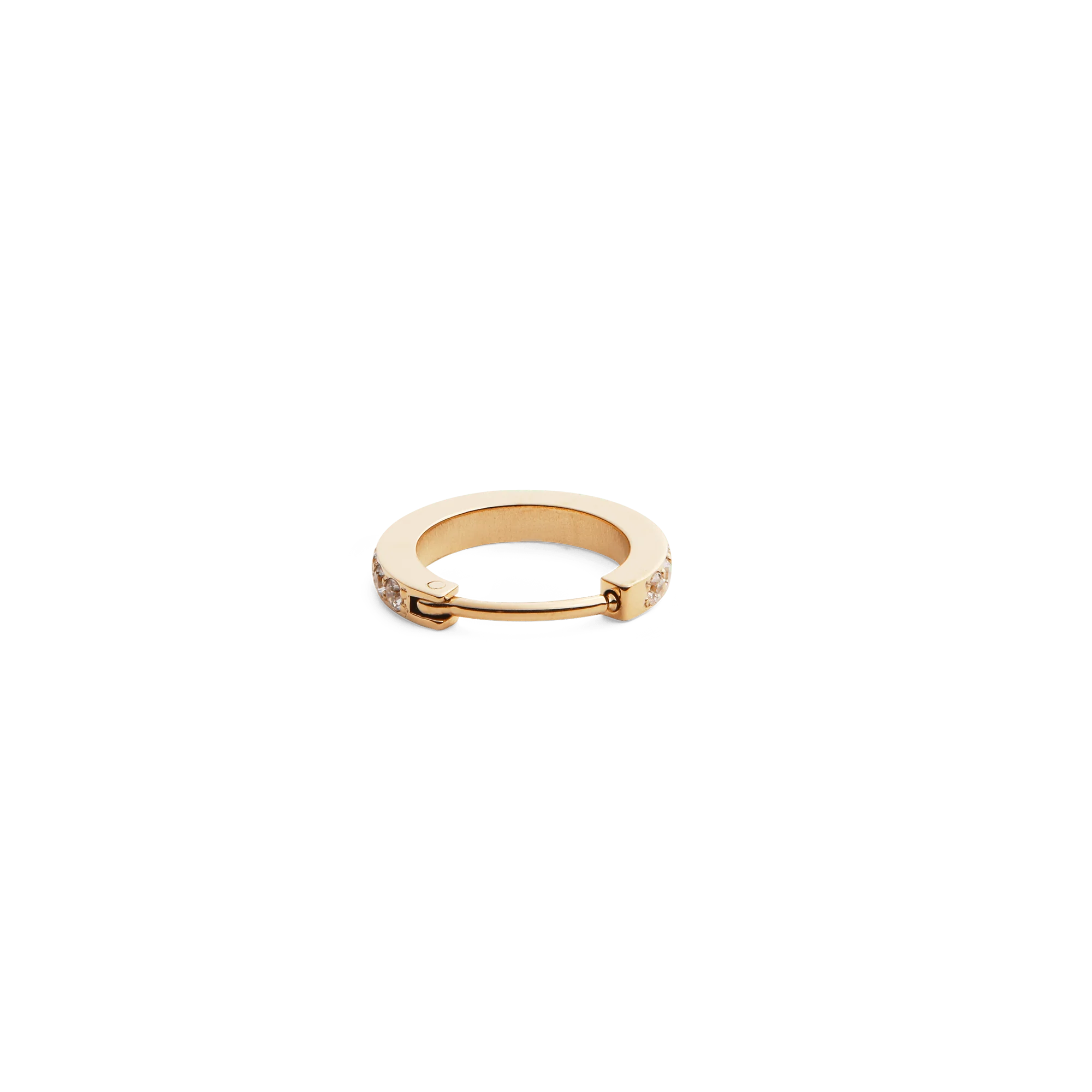 Daniel Wellington Crystal Hoop Earring Gold - Image 2