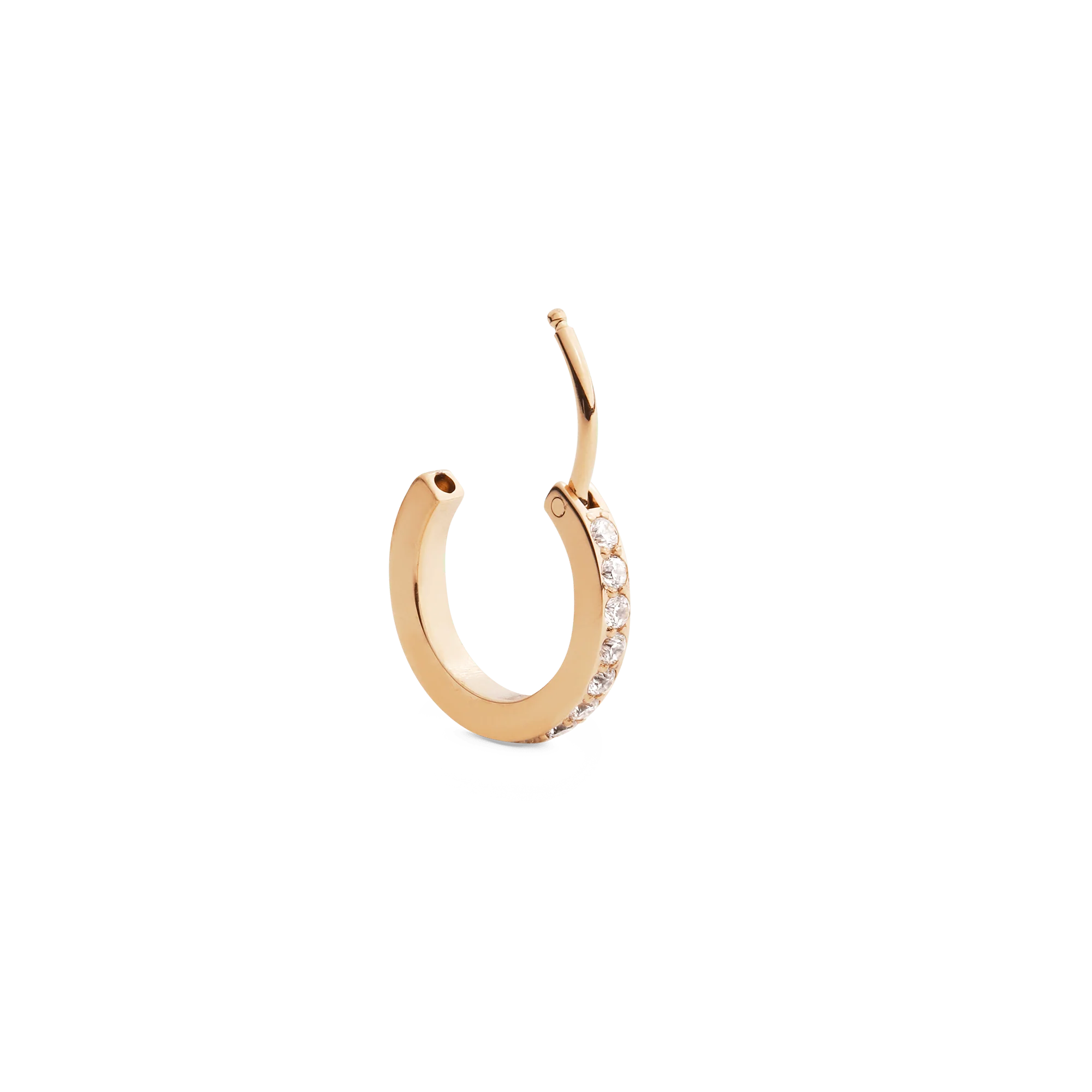 Daniel Wellington Crystal Hoop Earring Gold - Image 3