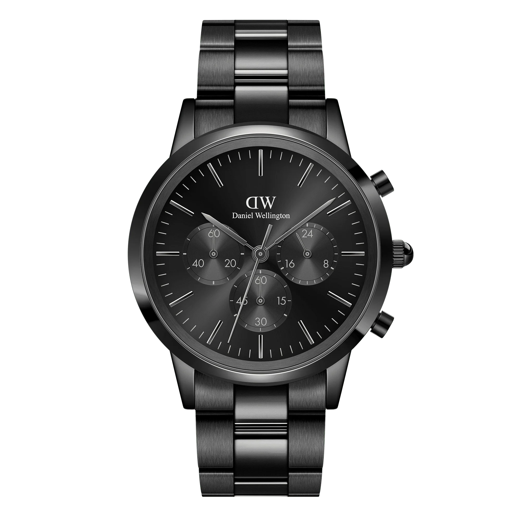 Iconic Chronograph 42mm Link Black Watch