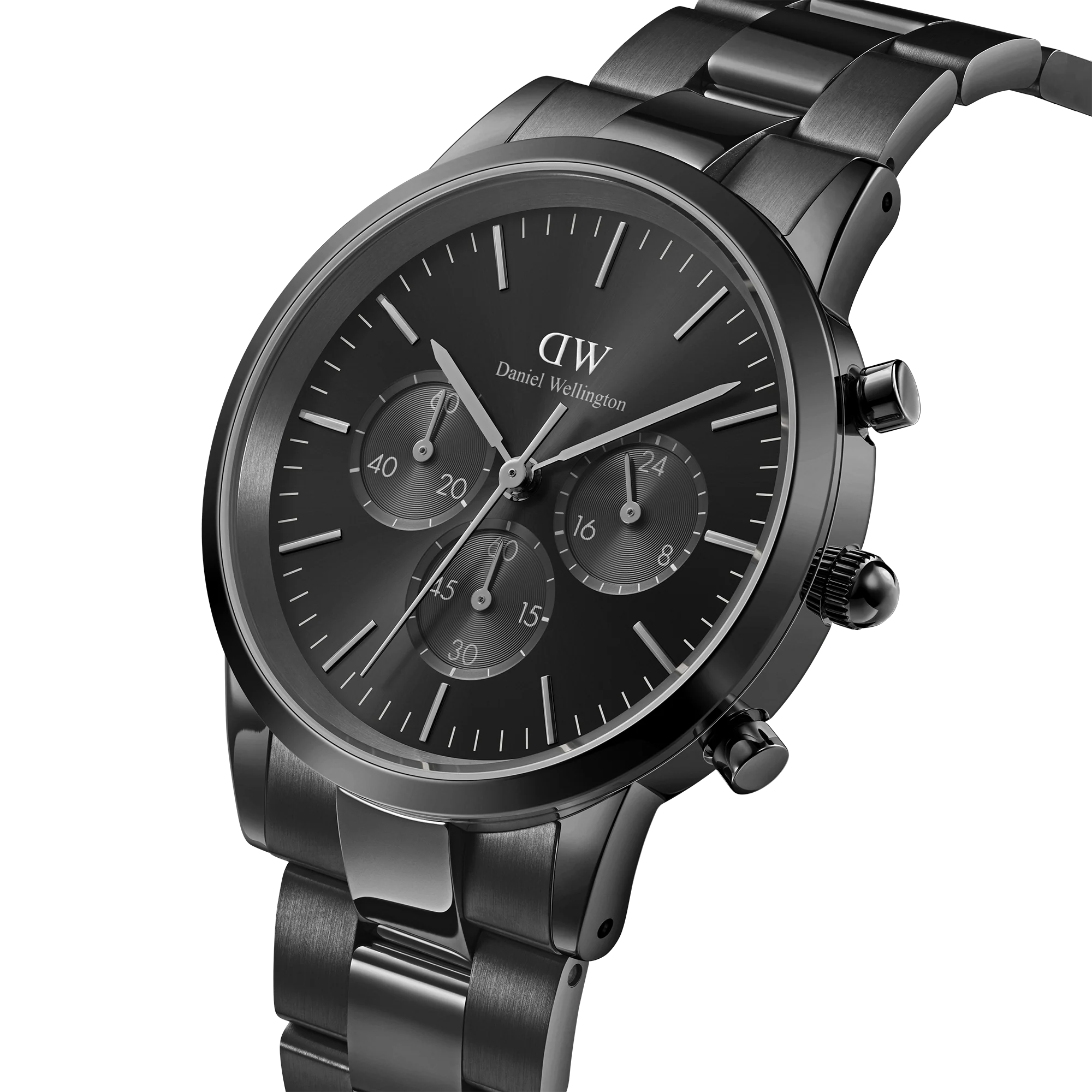 Iconic Chronograph 42mm Link Black Watch - Image 2