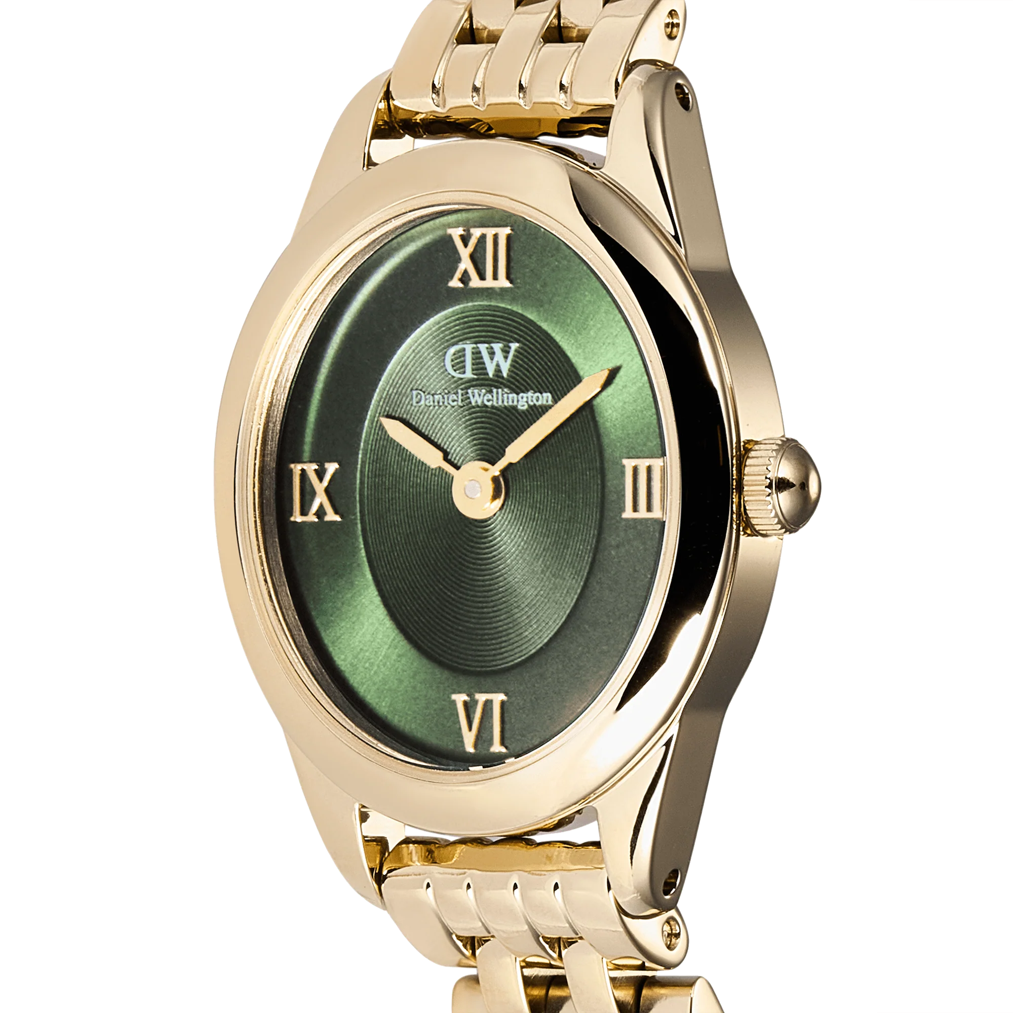 Daniel Wellington Ophelia Mini Emerald Gold Watch - Image 3