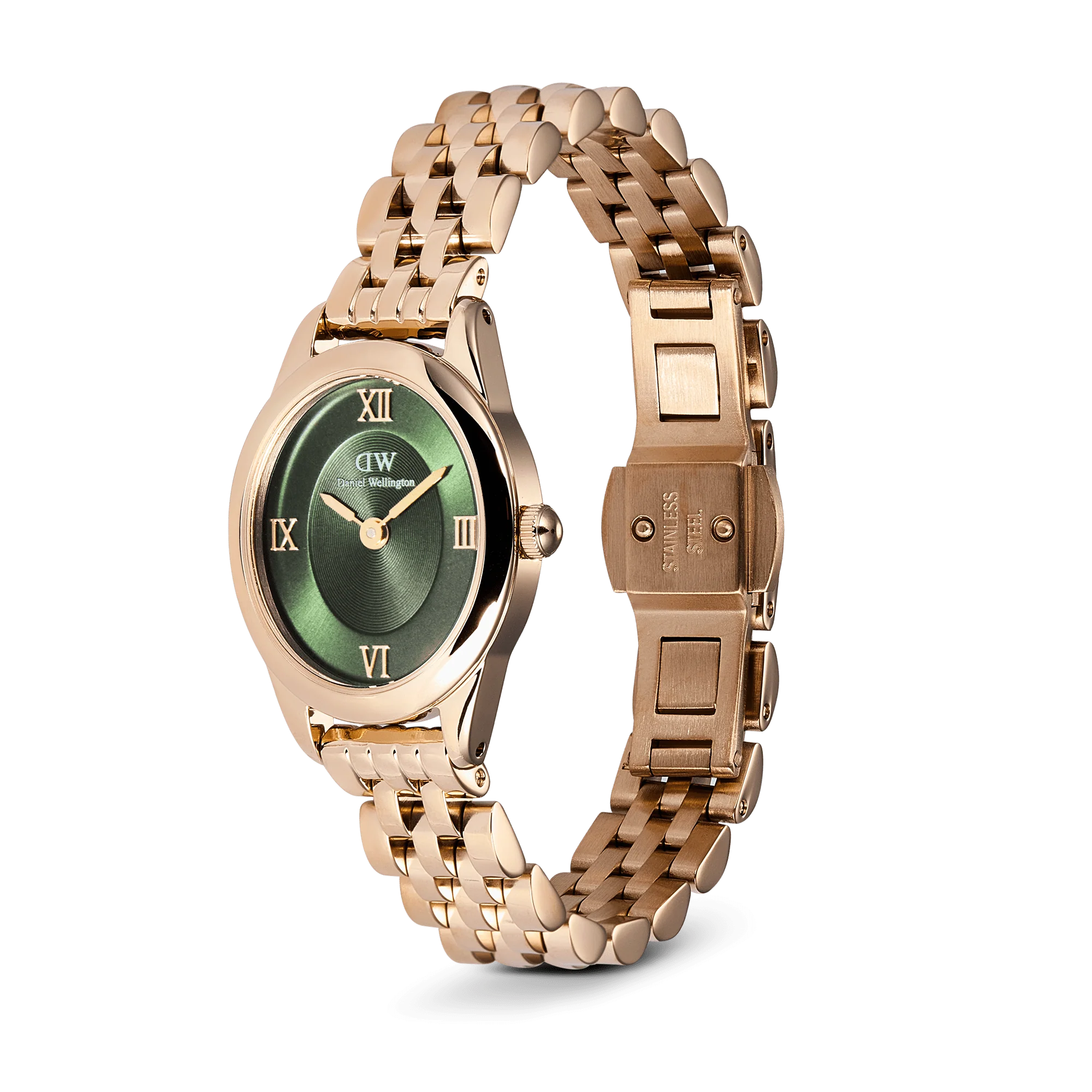 Daniel Wellington Ophelia Mini Emerald Rose Gold Watch