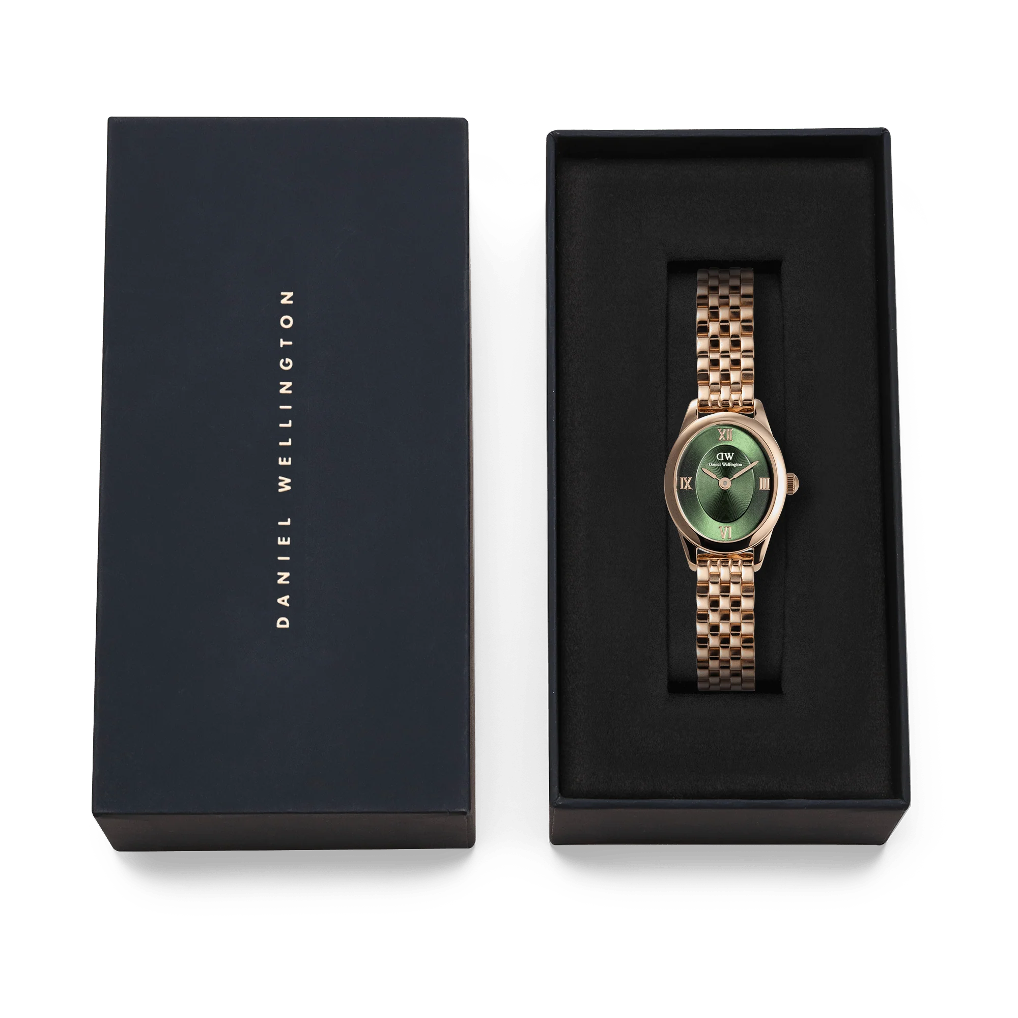 Daniel Wellington Ophelia Mini Emerald Rose Gold Watch - Image 4