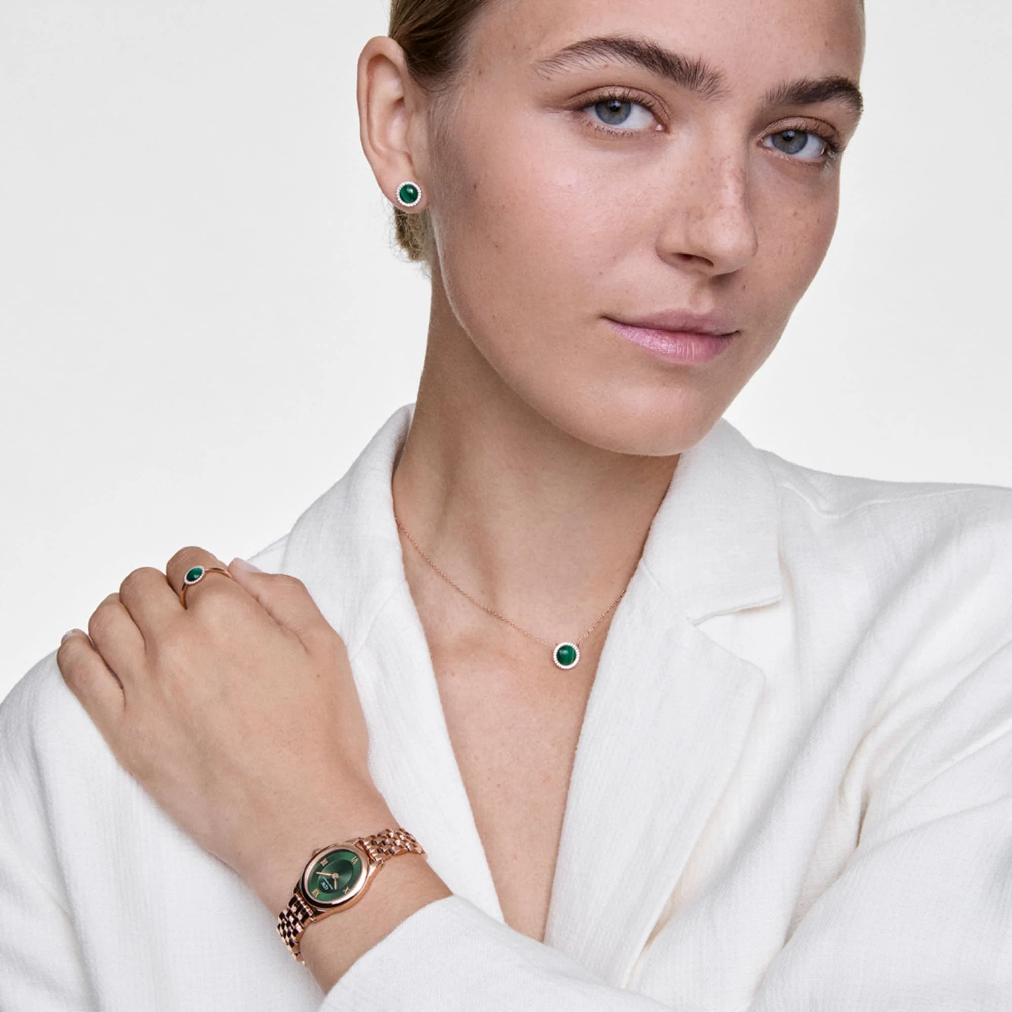 Daniel Wellington Ophelia Mini Emerald Rose Gold Watch - Image 5