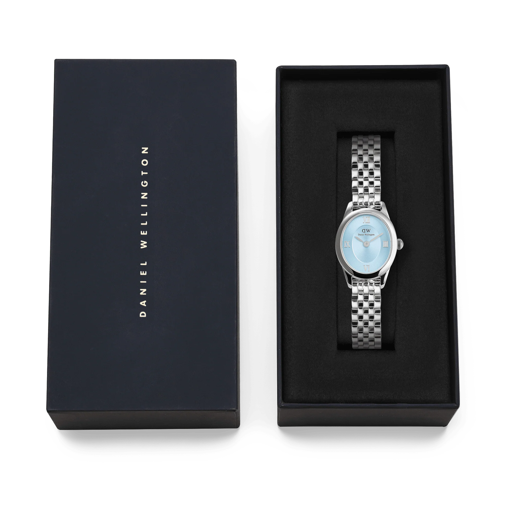 Daniel Wellington Ophelia Mini Ice Blue Silver Watch - Image 4