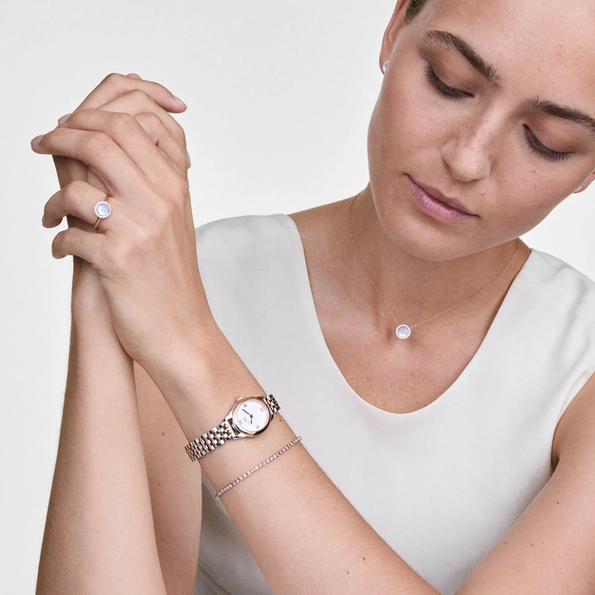 Daniel Wellington Ophelia Mini Two Tone Rose Gold Watch - Image 5