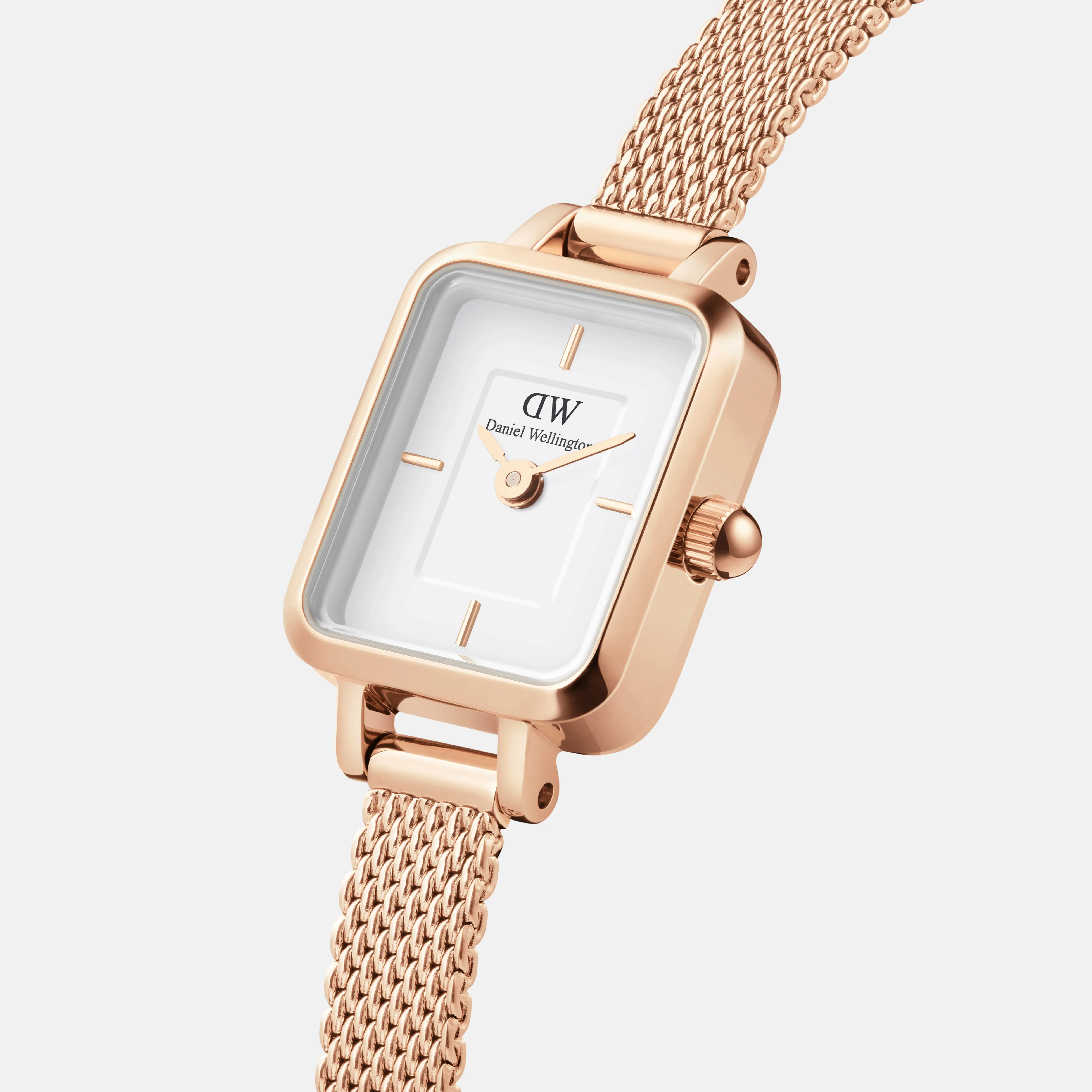 Daniel Wellington Quadro Mini 15x18 Melrose RG White Watch - Image 2