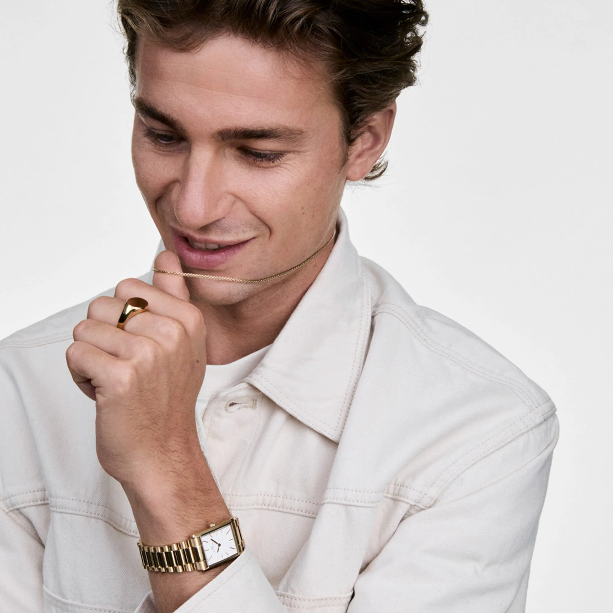 Daniel Wellington Tide Mesh Necklace Gold 1.8 - Image 4