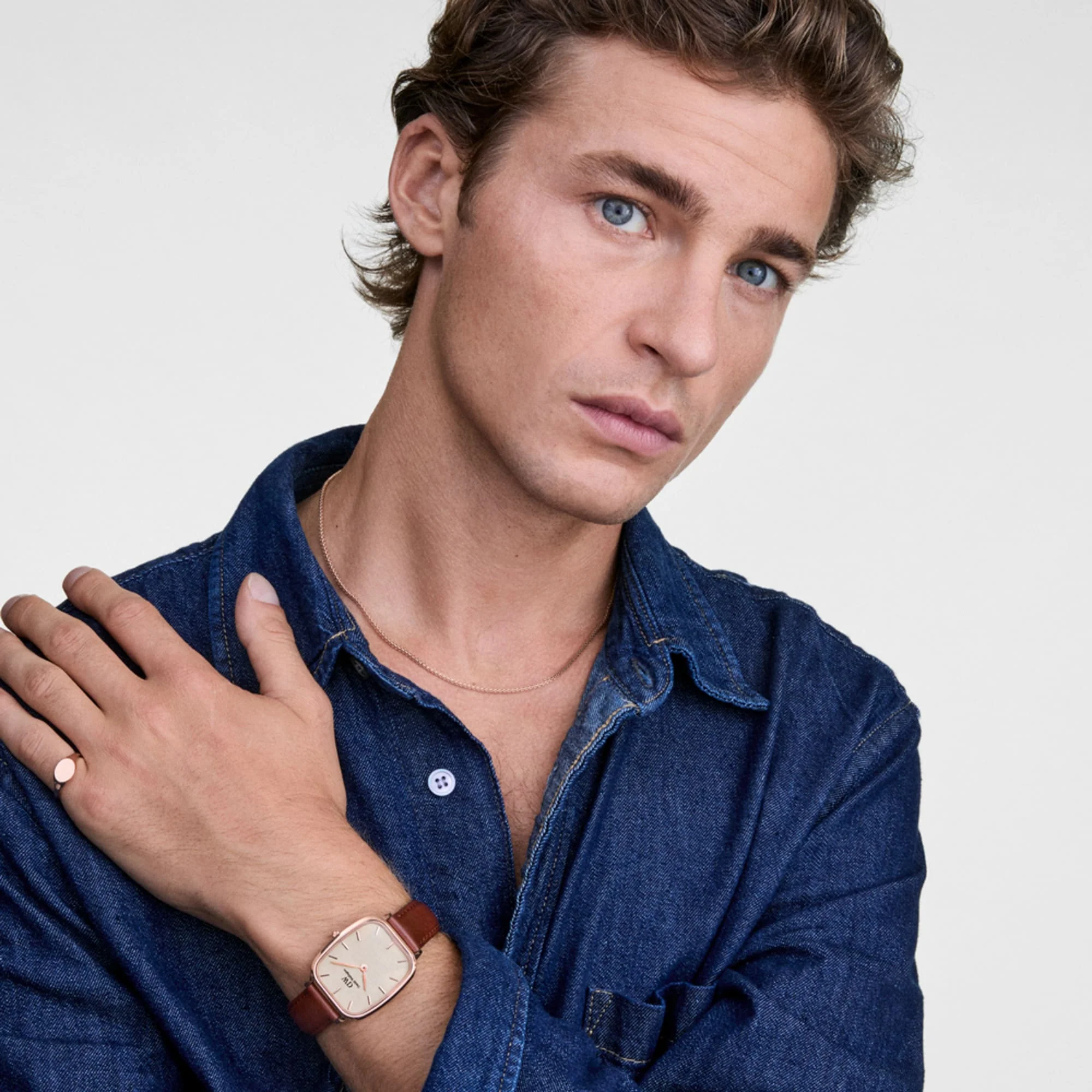 Daniel Wellington Tide Mesh Necklace Rose Gold 1.8 - Image 4